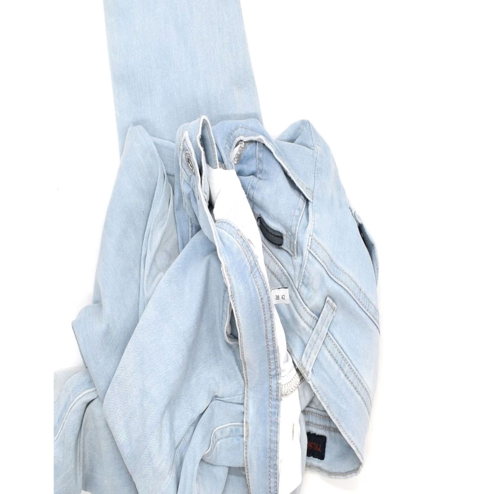 Trussardi VINTAGE TRUSSARDI Womens Tapered Jeans W28 L27 Blue XD18 Size 28" / US 6 / IT 42 - 3 Thumbnail