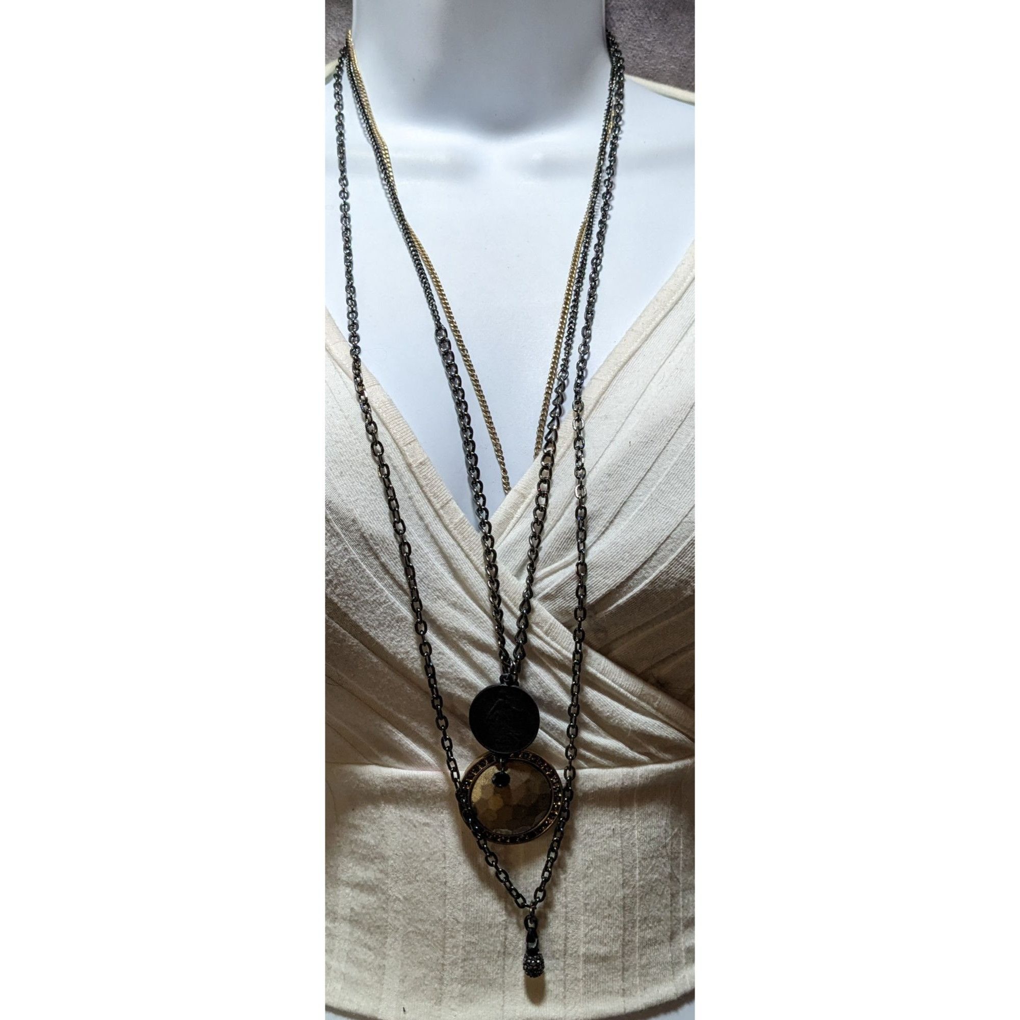 Other Multilayer Medallion Necklace Size ONE SIZE - 4 Thumbnail