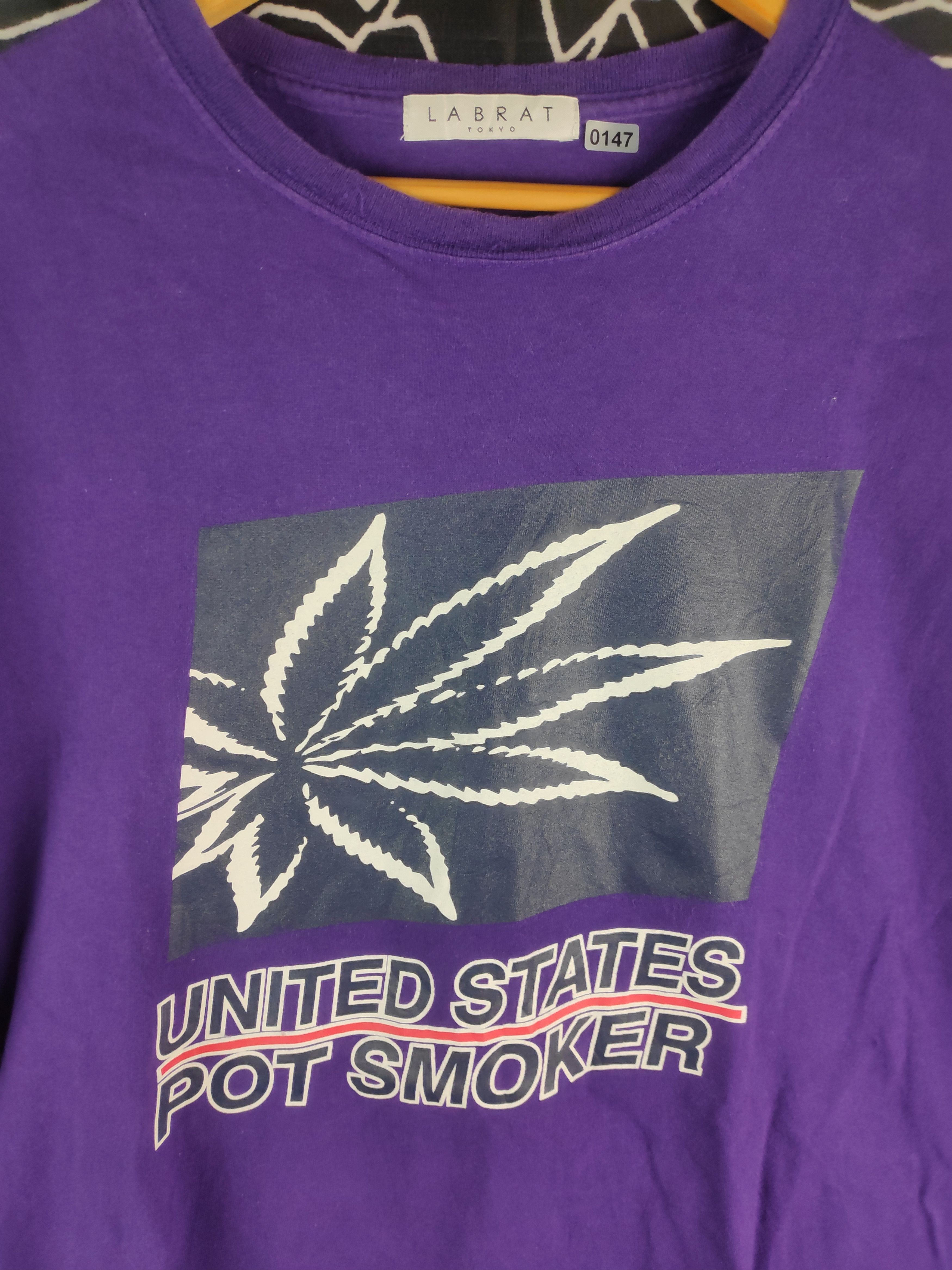 Japanese Brand LABRAT Tokyo USPS Parody United States Pot Smoker Tee Size US XL / EU 56 / 4 - 3 Thumbnail