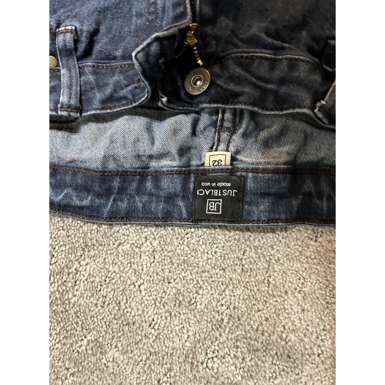 Vintage VINTAGE JUST BLACK Womens Jeans Skinny High Rise Cotton Stretch Size 32 Blue US Made Size 24" / US 00 / IT 34 - 5 Thumbnail