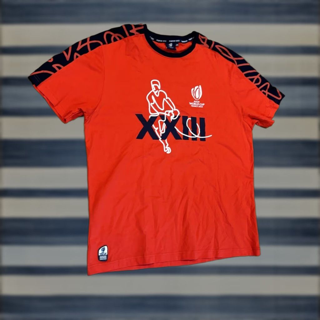 Vintage Rugby World Cup France 2023 T Shirt Red Collection Exclusive Men’s Size 2XL Size US XXL / EU 58 / 5 - 1 Thumbnail