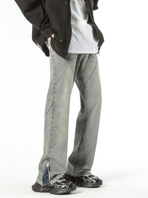 Japanese Brand American retro flared zipper high street jeans Size US 32 / EU 48 - 5 Thumbnail