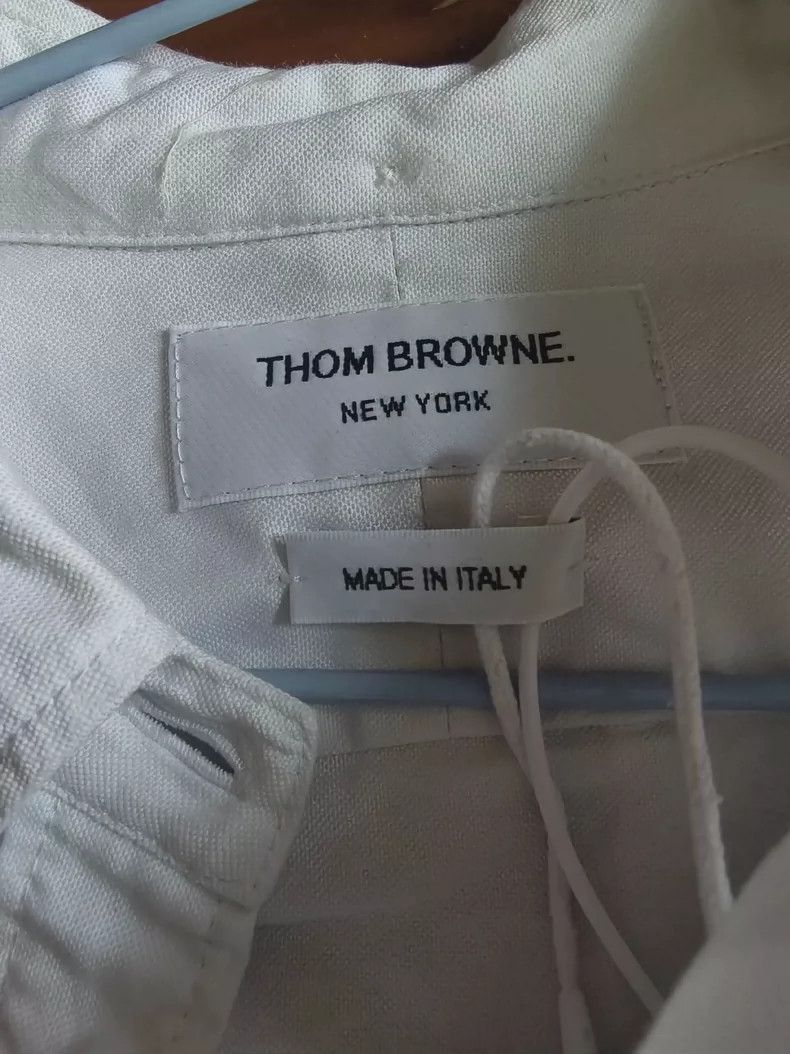 Thom Browne Thom Browne White shirt Size M / US 6-8 / IT 42-44 - 4 Thumbnail