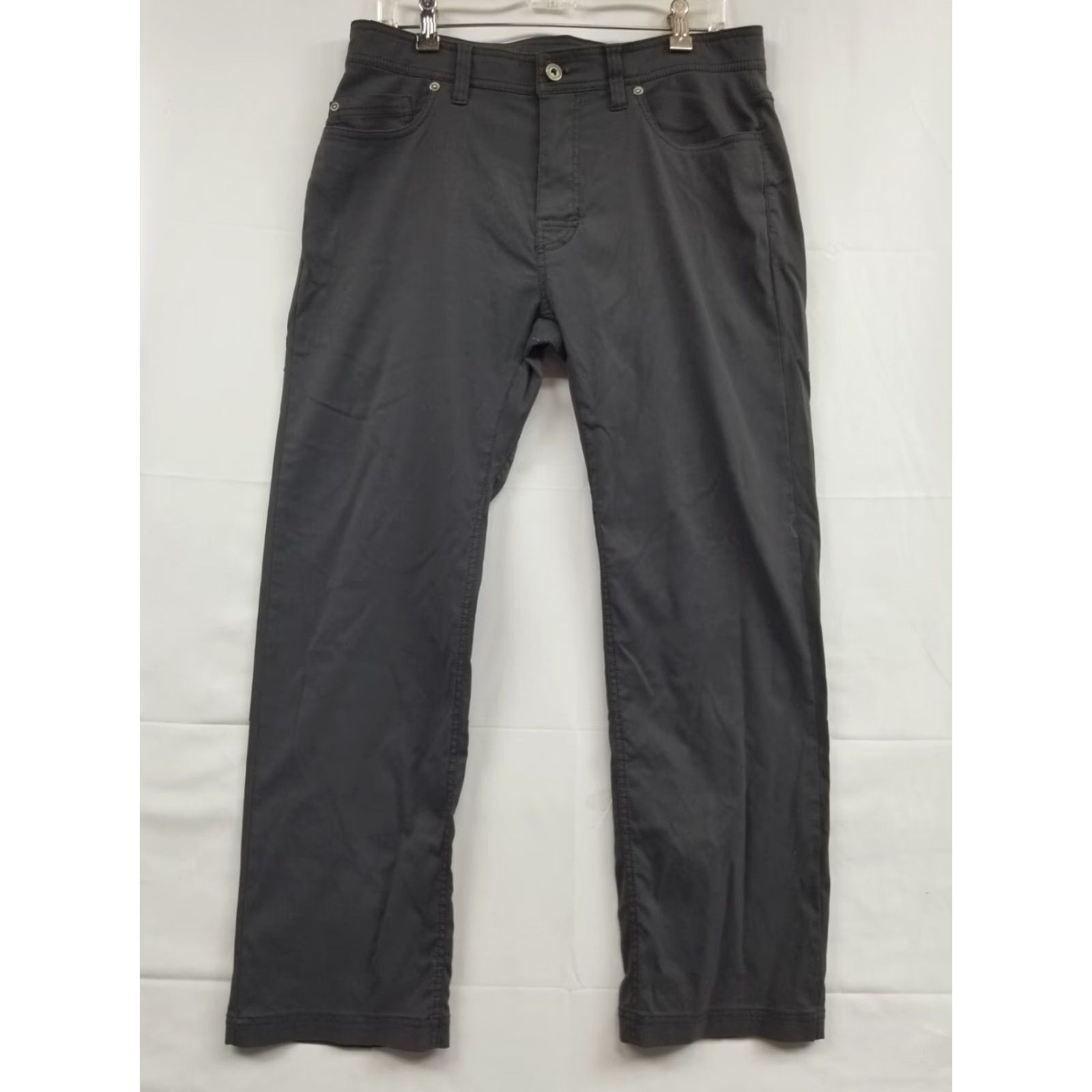 Prana PrAna Breathe Dark Grey Stretch Jeans Slim Fit Men's Size 34x30 See Pics Size US 34 / EU 50 - 2 Thumbnail