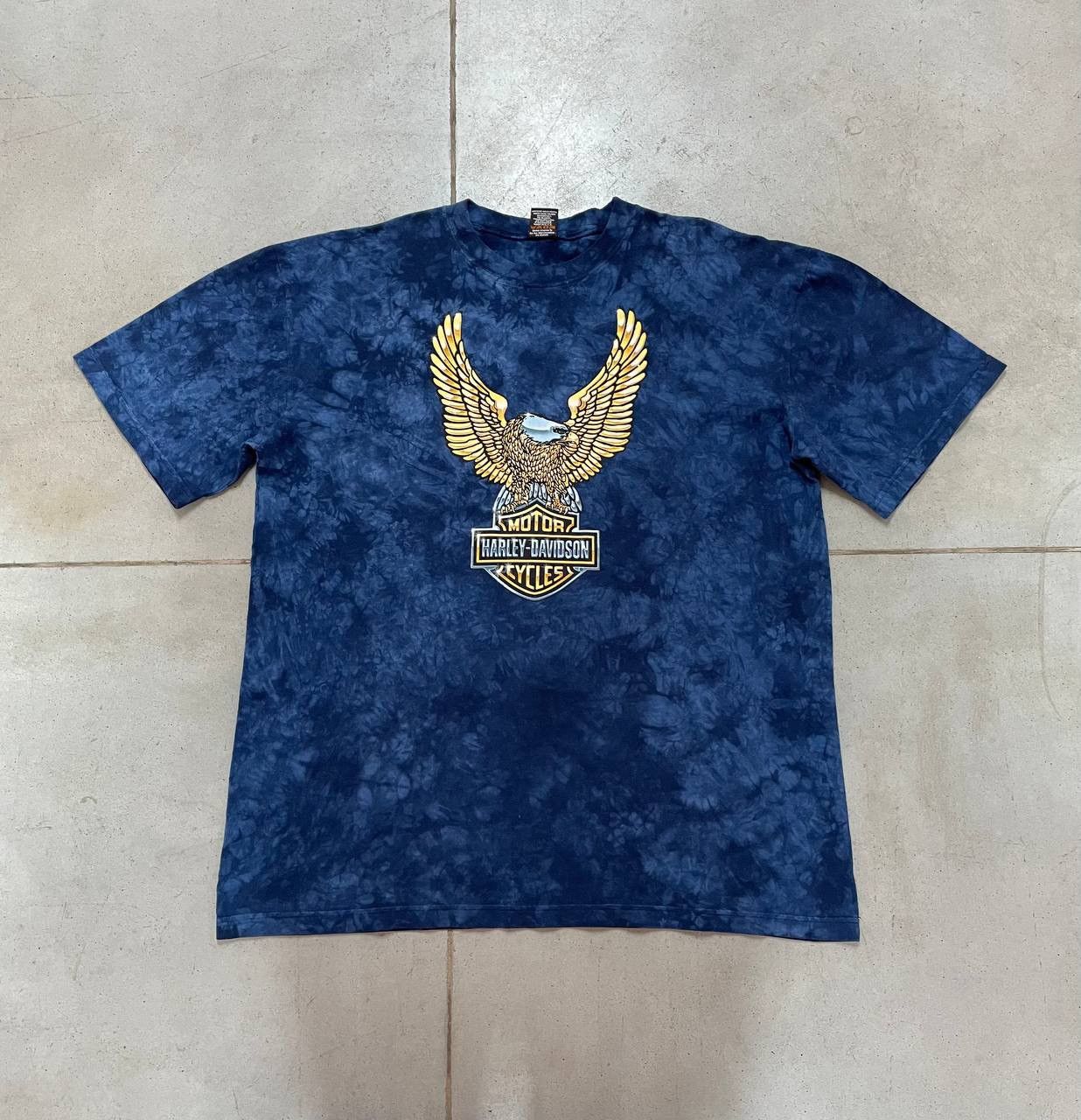 made in USA Tye Dye Vintage Harley Davidson Tee