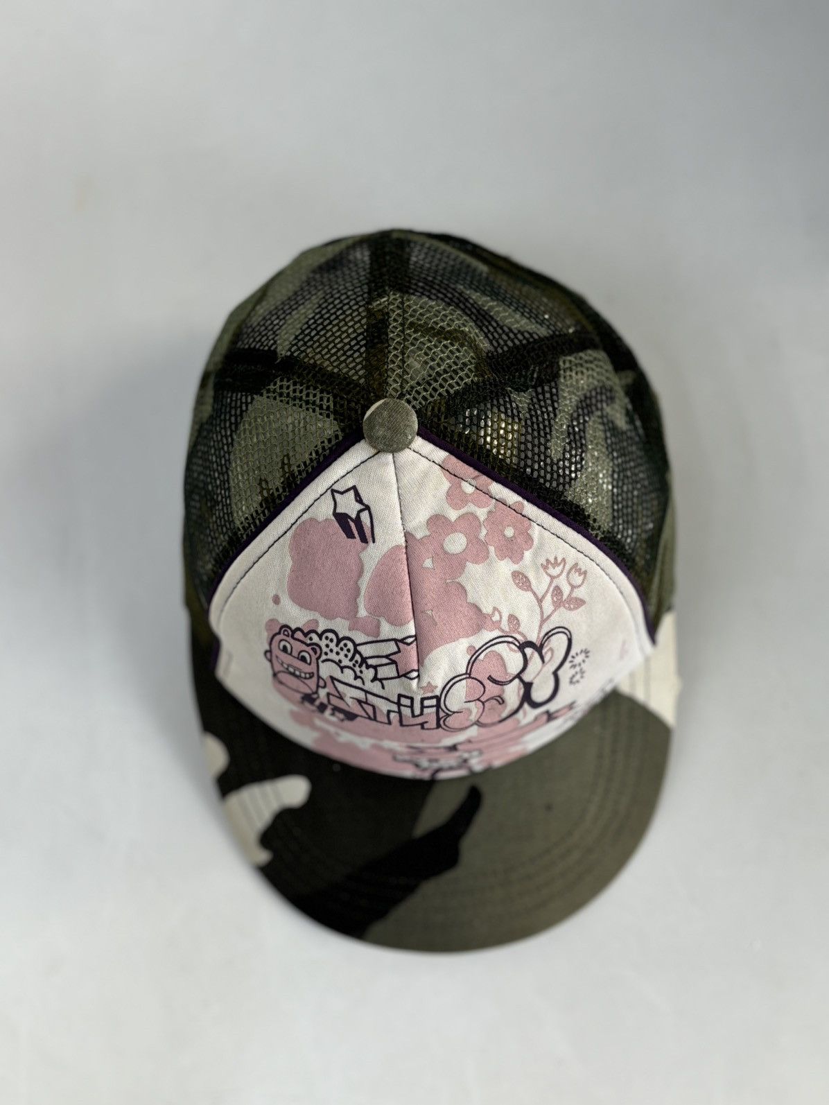 Stussy Vintage Stussy Graffiti Trucker Cap Size ONE SIZE - 3 Thumbnail