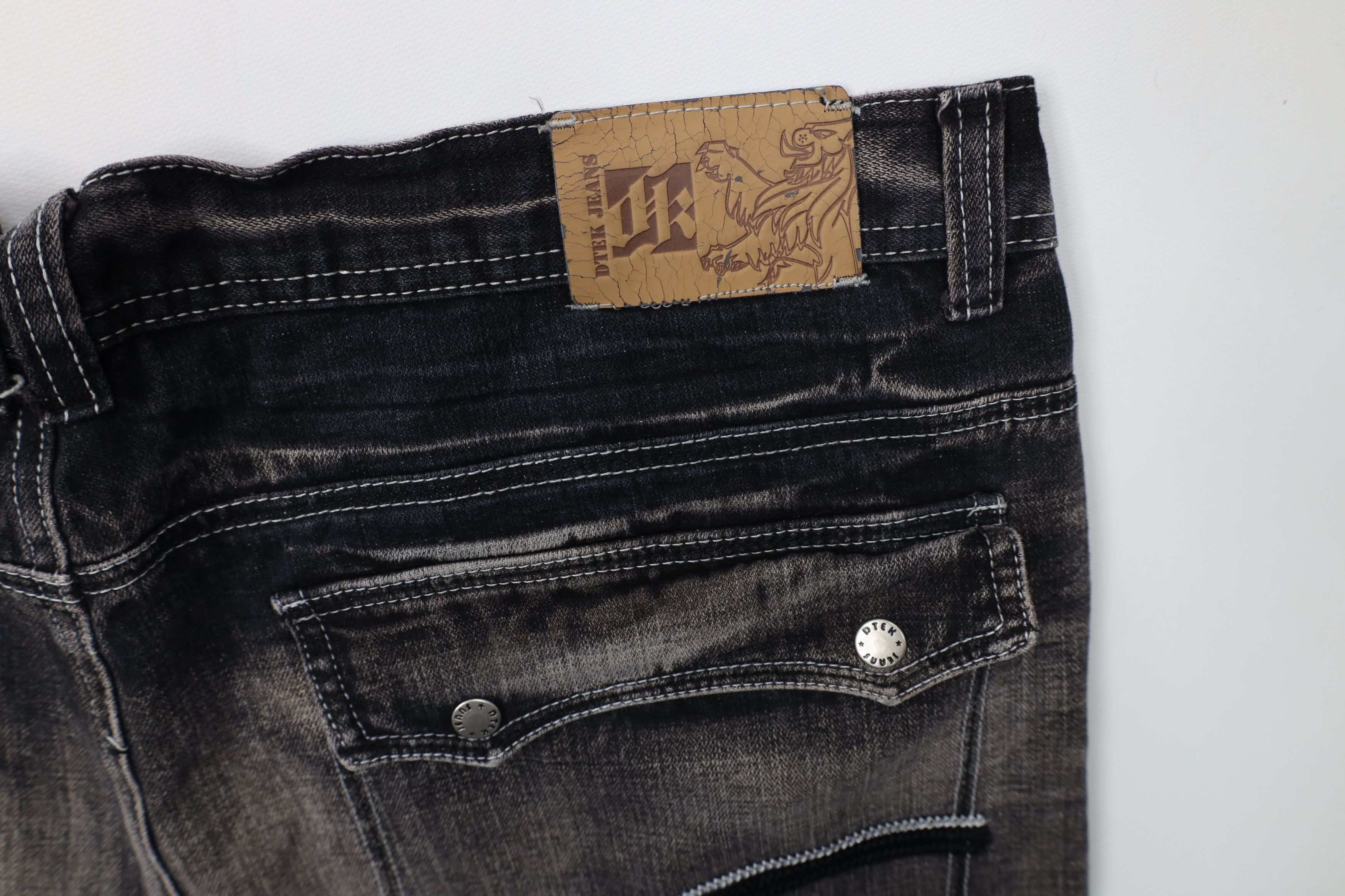 Vintage Vintage 90s Y2K Streetwear Tie Cuff Capris Denim Jeans Black Size US 42 / EU 58 - 14 Thumbnail