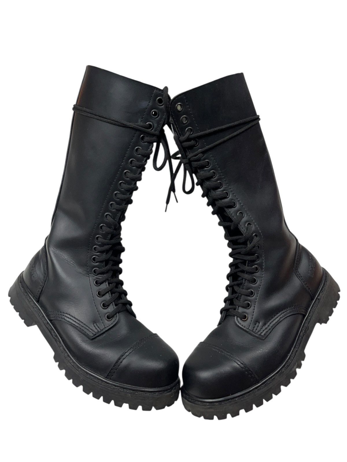 Undercover Vintage Undercover 20 Eye High Leather Combat Boot Steel Toe Size US 9 / EU 42 - 12 Thumbnail
