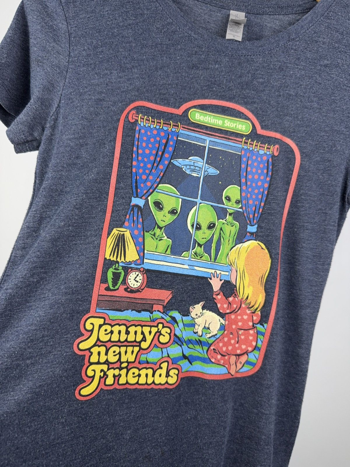 Vintage Vintage 00s Big Logo Tee Aliens UFO Bedtime stories men Size US S / EU 44-46 / 1 - 4 Thumbnail