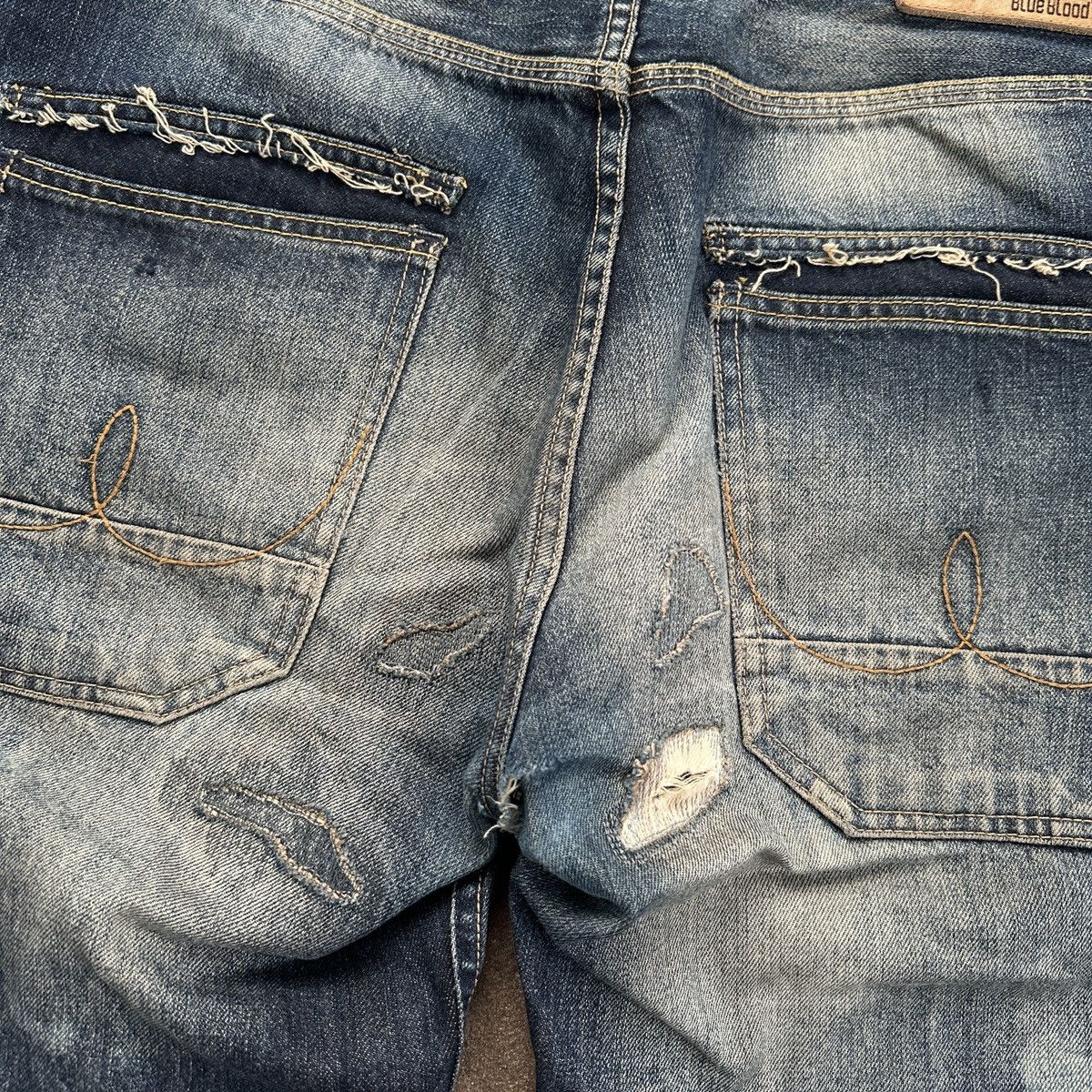 Blue Blood Blue Blood Japanese Denim Patchwork Distressed Pants Size US 34 / EU 50 - 11 Thumbnail