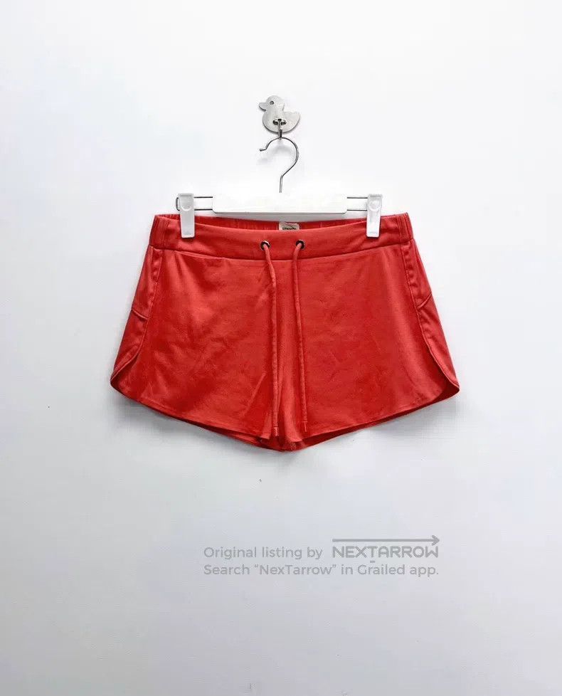 Hermes Hermes Orange Red Drawstring Lettering Shorts Size 26" / US 2 / IT 38 - 1 Thumbnail