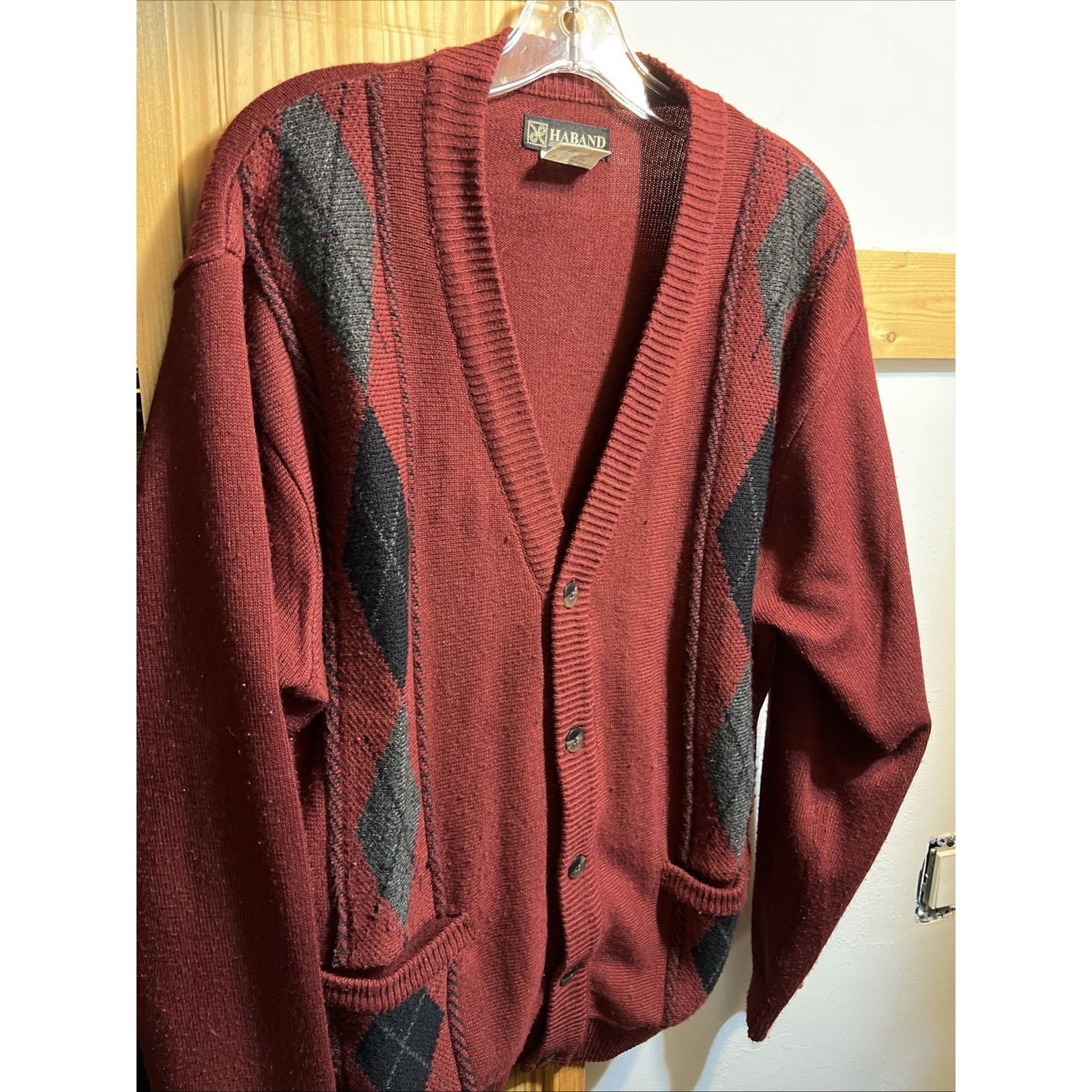 Haband Vintage Haband Cardigan Sweater Men's Large Red preppy 90s Size US L / EU 52-54 / 3 - 3 Thumbnail