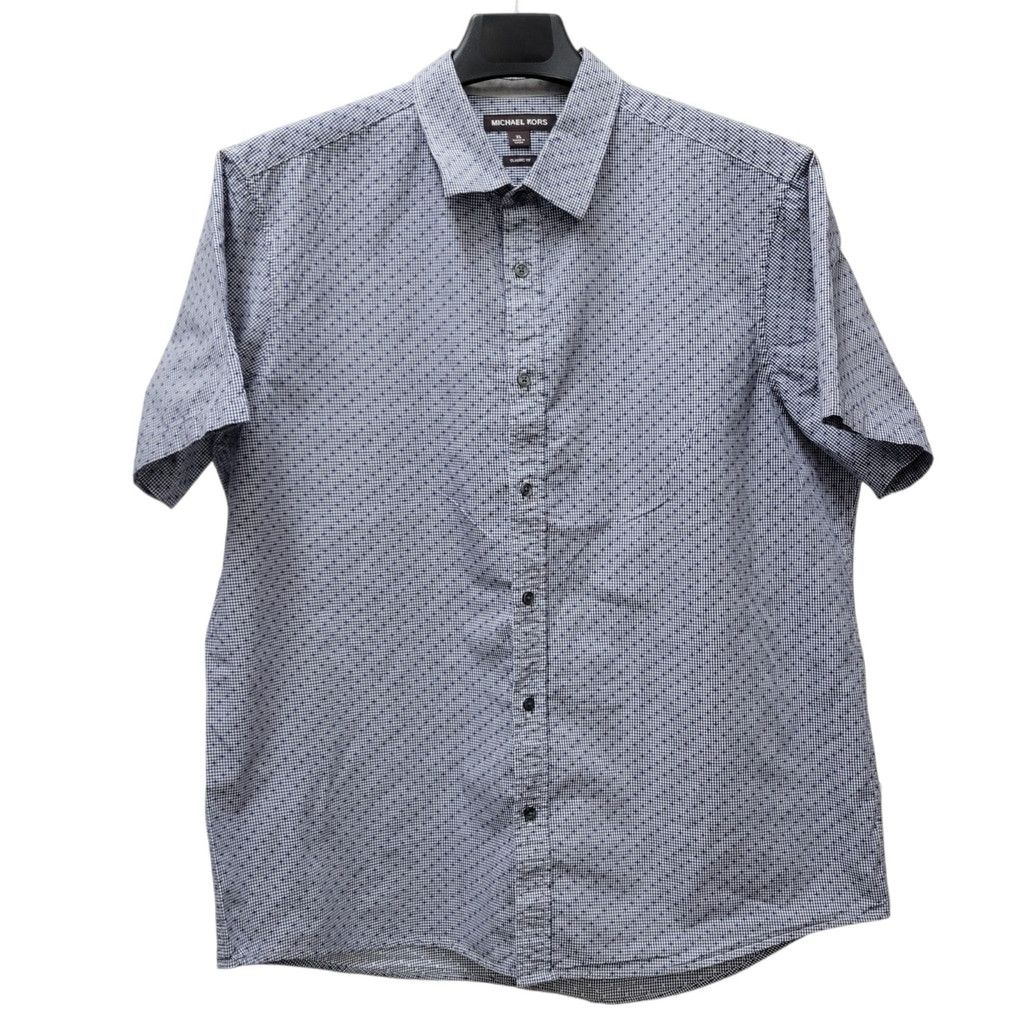 Michael Kors Michael Kors Men's Classic Fit Short-Sleeves Button Down Shi Size US XL / EU 56 / 4 - 4 Thumbnail