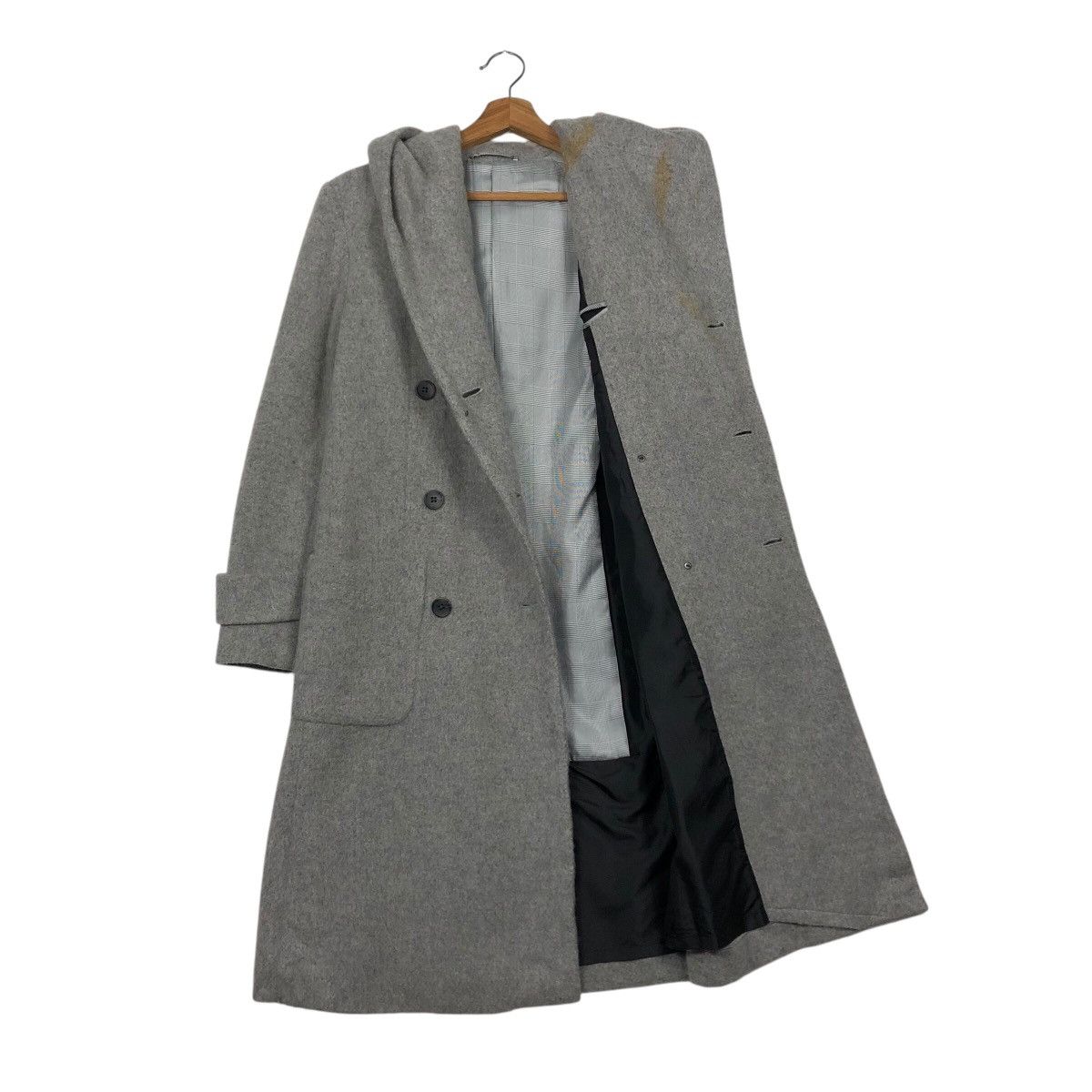 Issey Miyake 📌Vintage Wool Long Jacket 5351 Pour Les Femmes Size US M / EU 48-50 / 2 - 14 Thumbnail