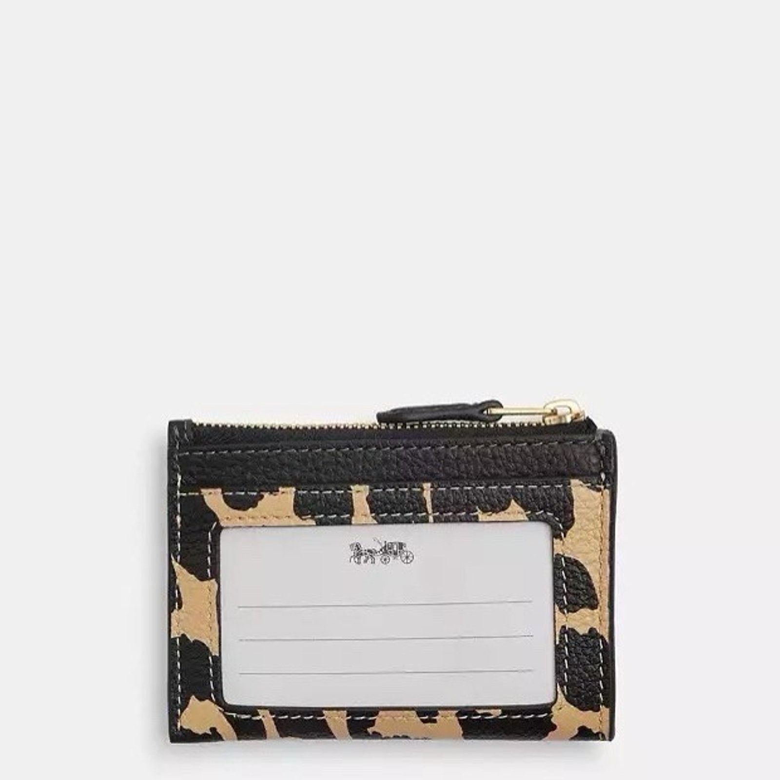 Coach NWT Coach Mini Skinny Id Case Leopard CBL75 Gold/Leopard Size ONE SIZE - 6 Thumbnail