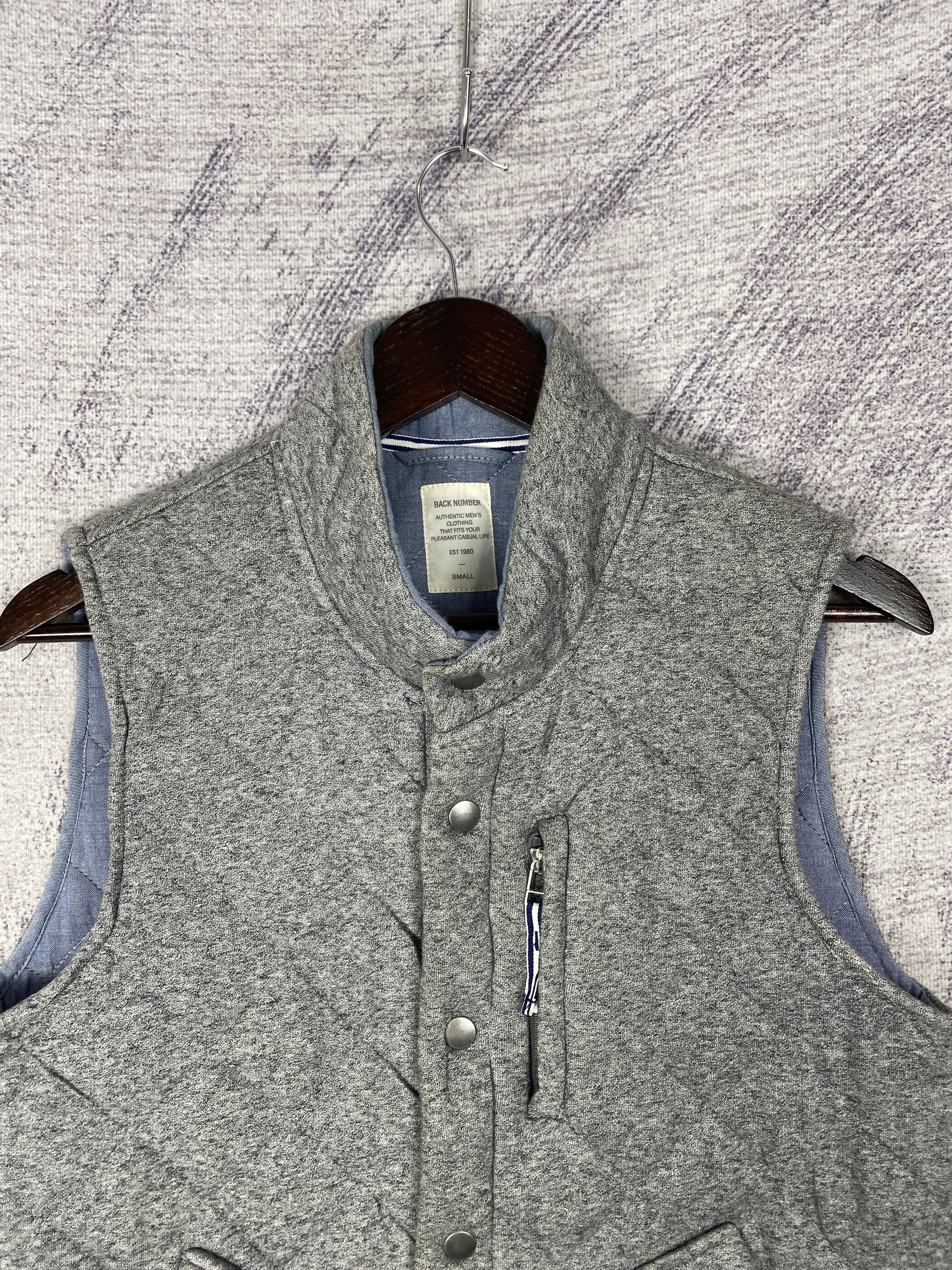 Japanese Brand Vintage Back Number Quilted Vest Size US S / EU 44-46 / 1 - 2 Thumbnail