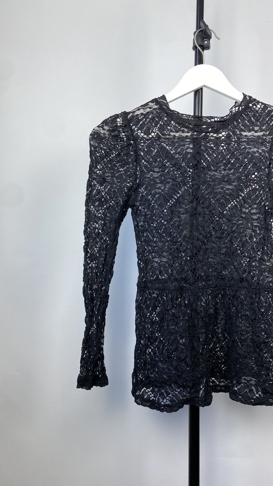 20471120 × Japanese Brand × Vintage Vintage crazy Lace Mesh Gothic Blouse Size S / US 4 / IT 40 - 2 Thumbnail