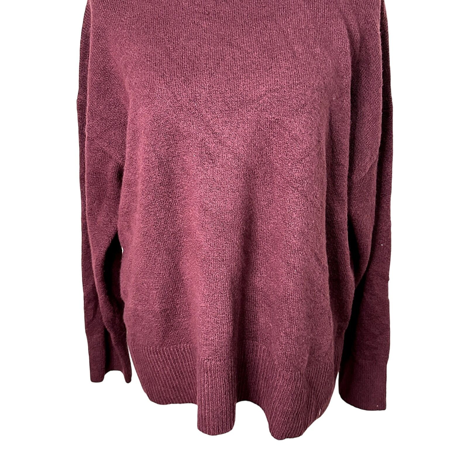Treasure & Bond Treasure & Bond Sweater Turtleneck Cotton Burgundy W S NWT Size S / US 4 / IT 40 - 4 Thumbnail