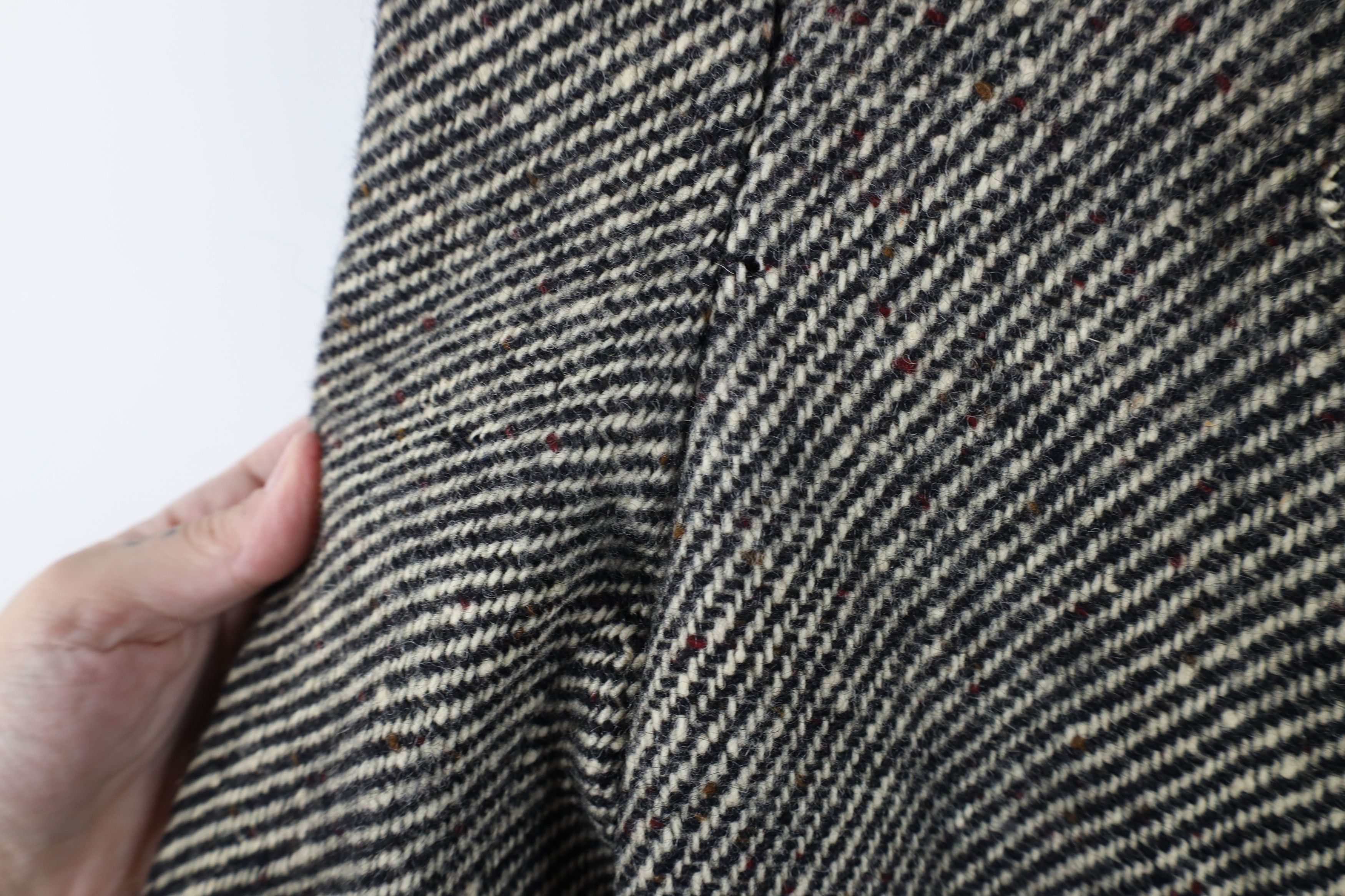 Vintage Vintage 60s Streetwear Fleck Wool Tweed Trench Coat USA Size US L / EU 52-54 / 3 - 6 Thumbnail