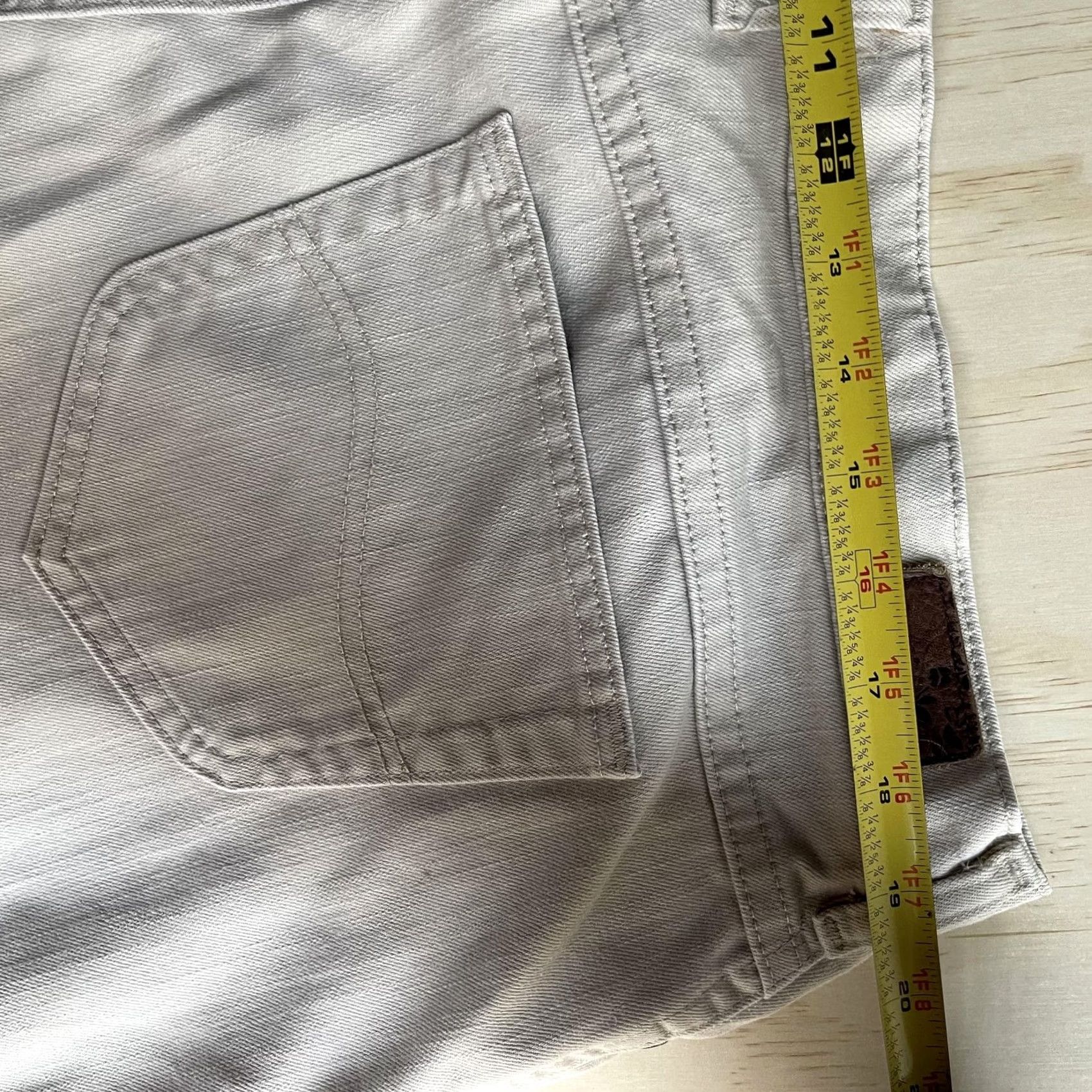 Lee Lee Jeans Womens 20W Beige Relaxed Straight Leg High Rise Stretch Denim Pants Size 42" / US 20 - 7 Thumbnail
