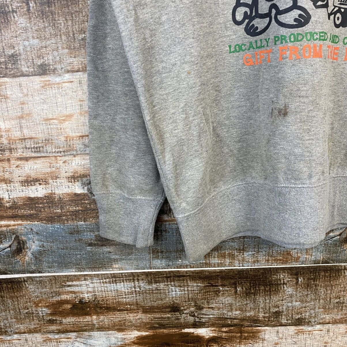 Japanese Brand DL Uittg Baby Gray Vintage thrashe Sweatshirt #C1200 Size US L / EU 52-54 / 3 - 7 Thumbnail