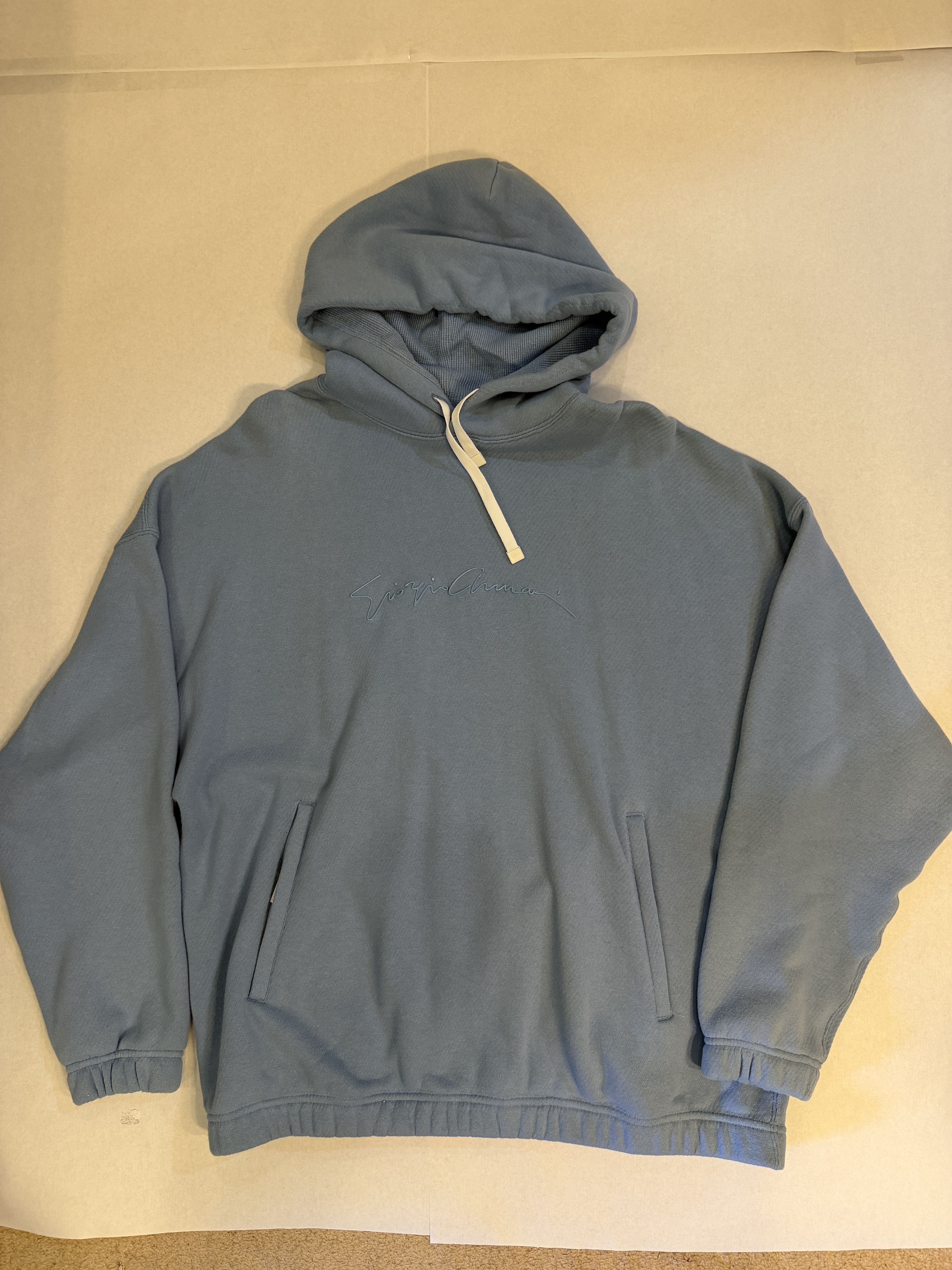 Giorgio Armani Blue Hoodie