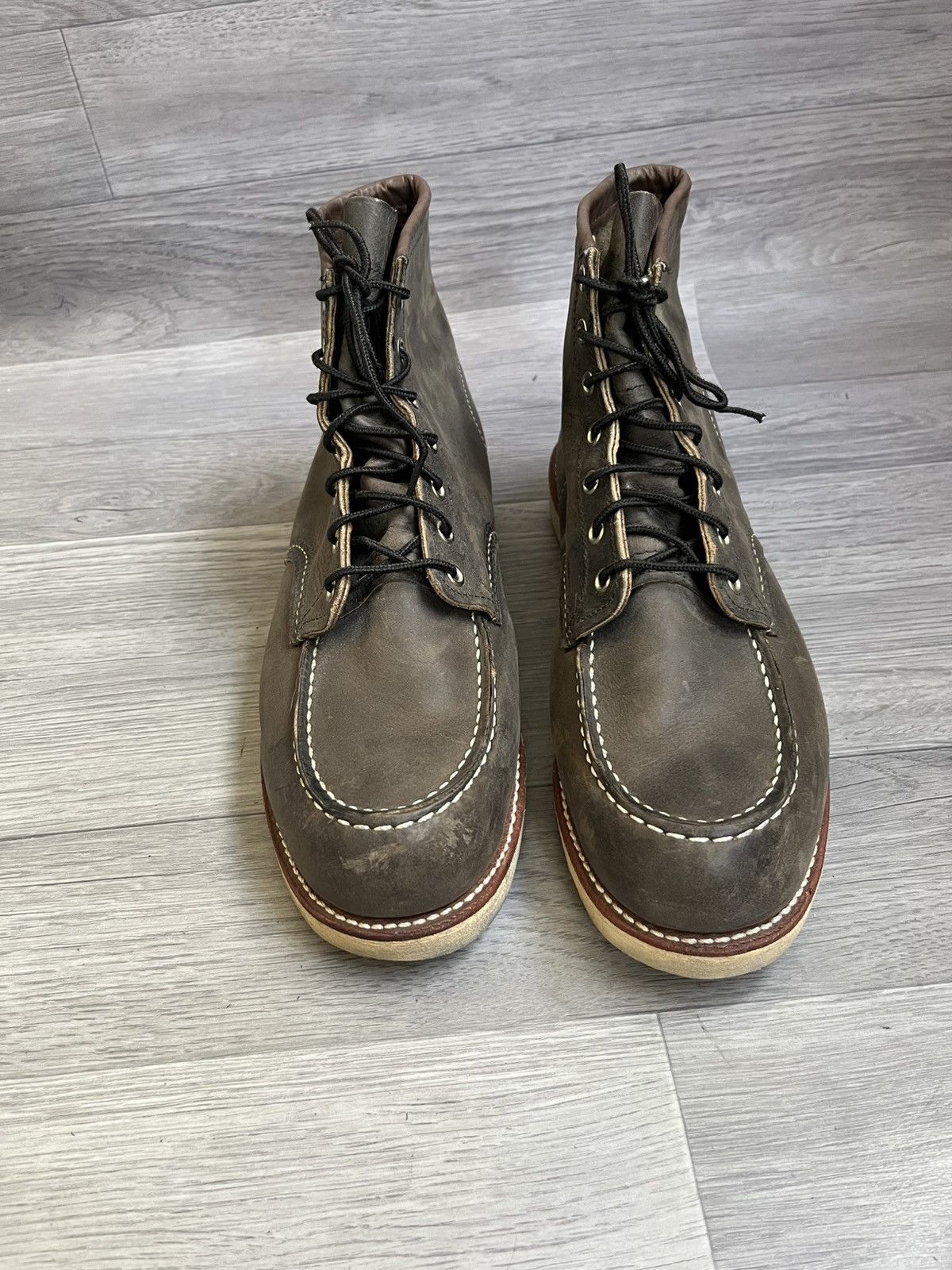 Red Wing Red wing moc-toe charcoal rough tough leather boots Size US 11.5 / EU 44-45 - 2 Thumbnail