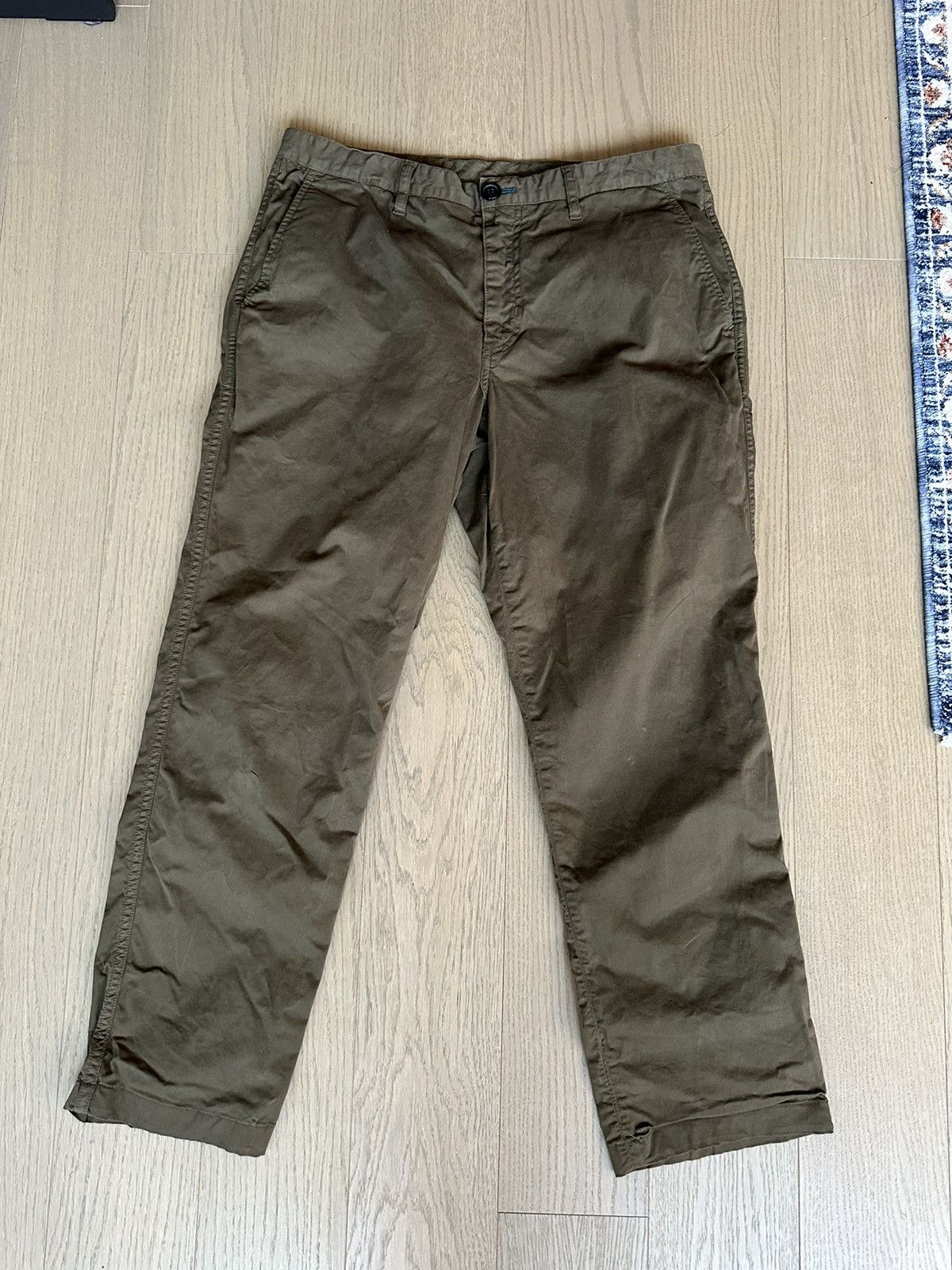 Paul Smith Army Green/Brown Trousers Size US 32 / EU 48 - 1 Thumbnail