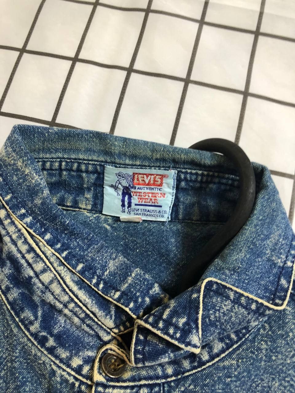 Levi's Levi's Vintage Clothing LVC BIG E Denim Western Shirt Size US XL / EU 56 / 4 - 16 Thumbnail