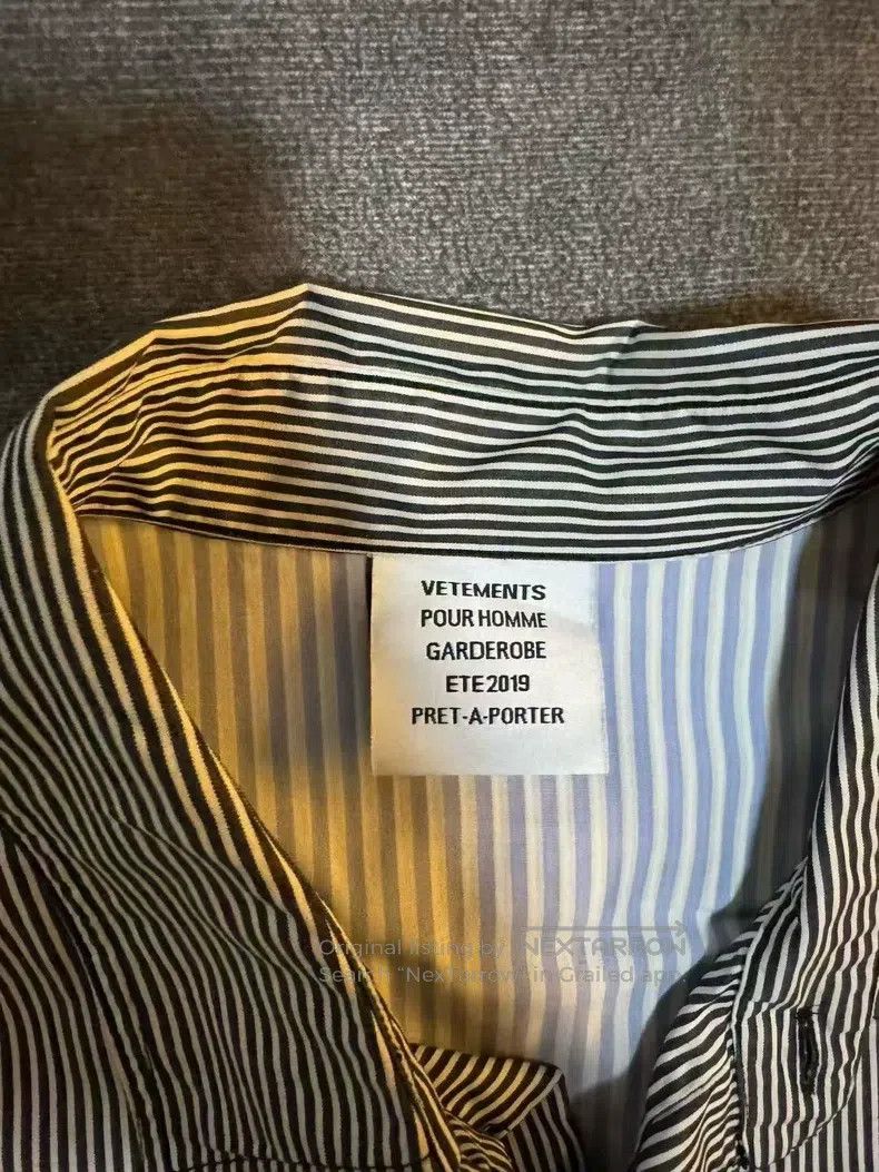 Vetements Vetements Striped Long Sleeve Shirt Size US L / EU 52-54 / 3 - 3 Thumbnail