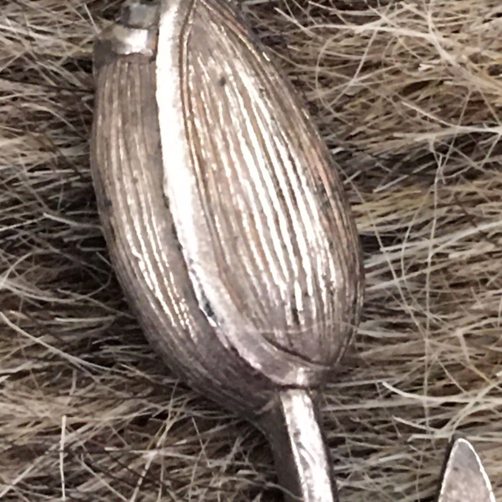 Vintage Vintage antique silver tulip tie tac lapel pin Size ONE SIZE - 2 Thumbnail