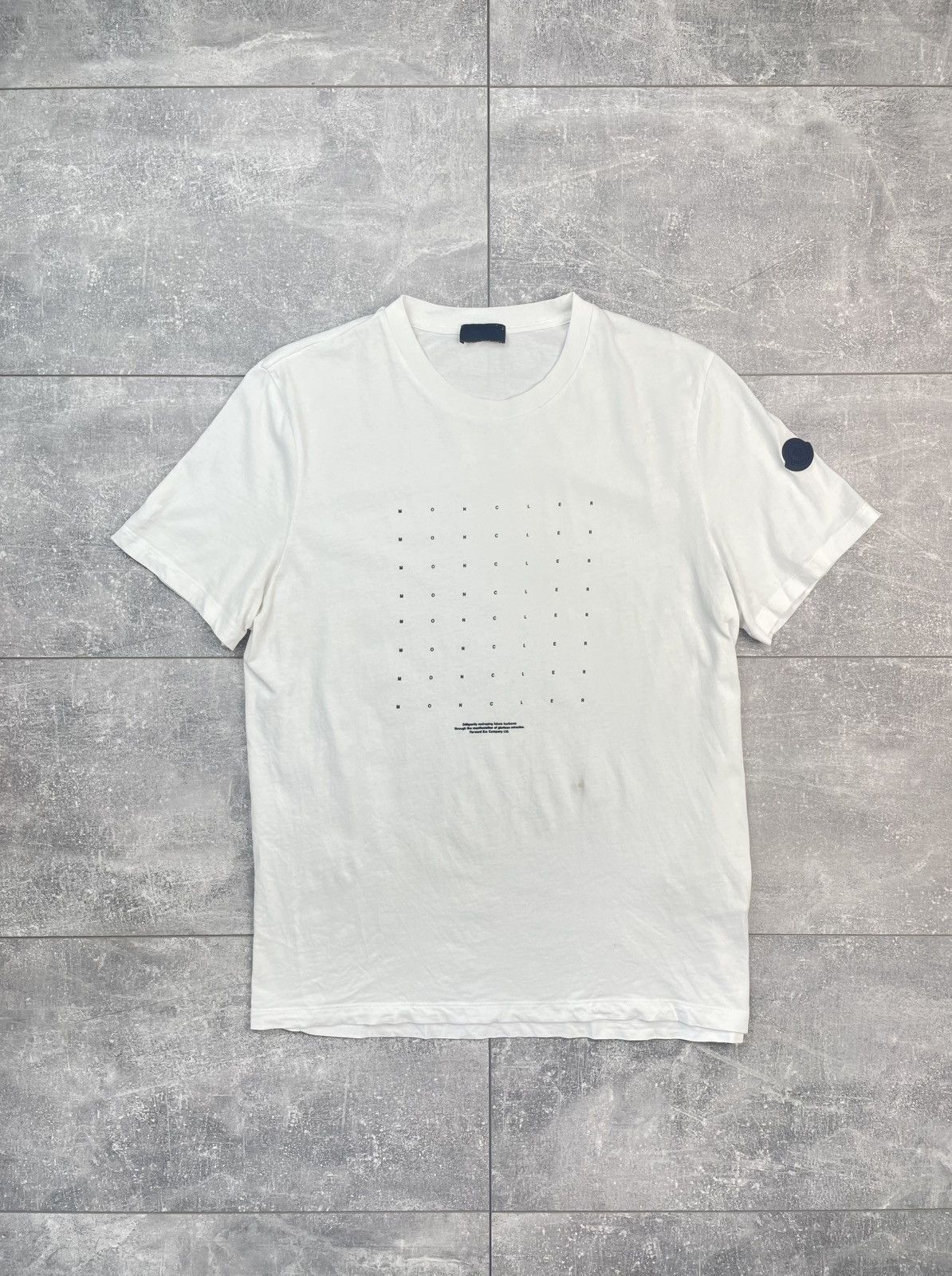 Moncler Moncler SS T-shirt White Size US L / EU 52-54 / 3 - 1 Thumbnail