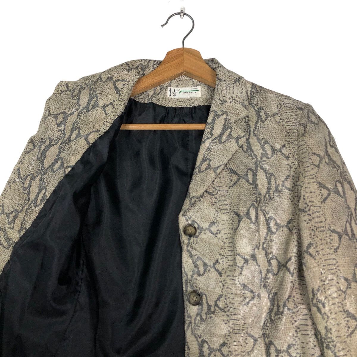 Japanese Brand 🔥Snake Skin Leather Jacket Double Breast Shato Japan Made Size US S / EU 44-46 / 1 - 10 Thumbnail