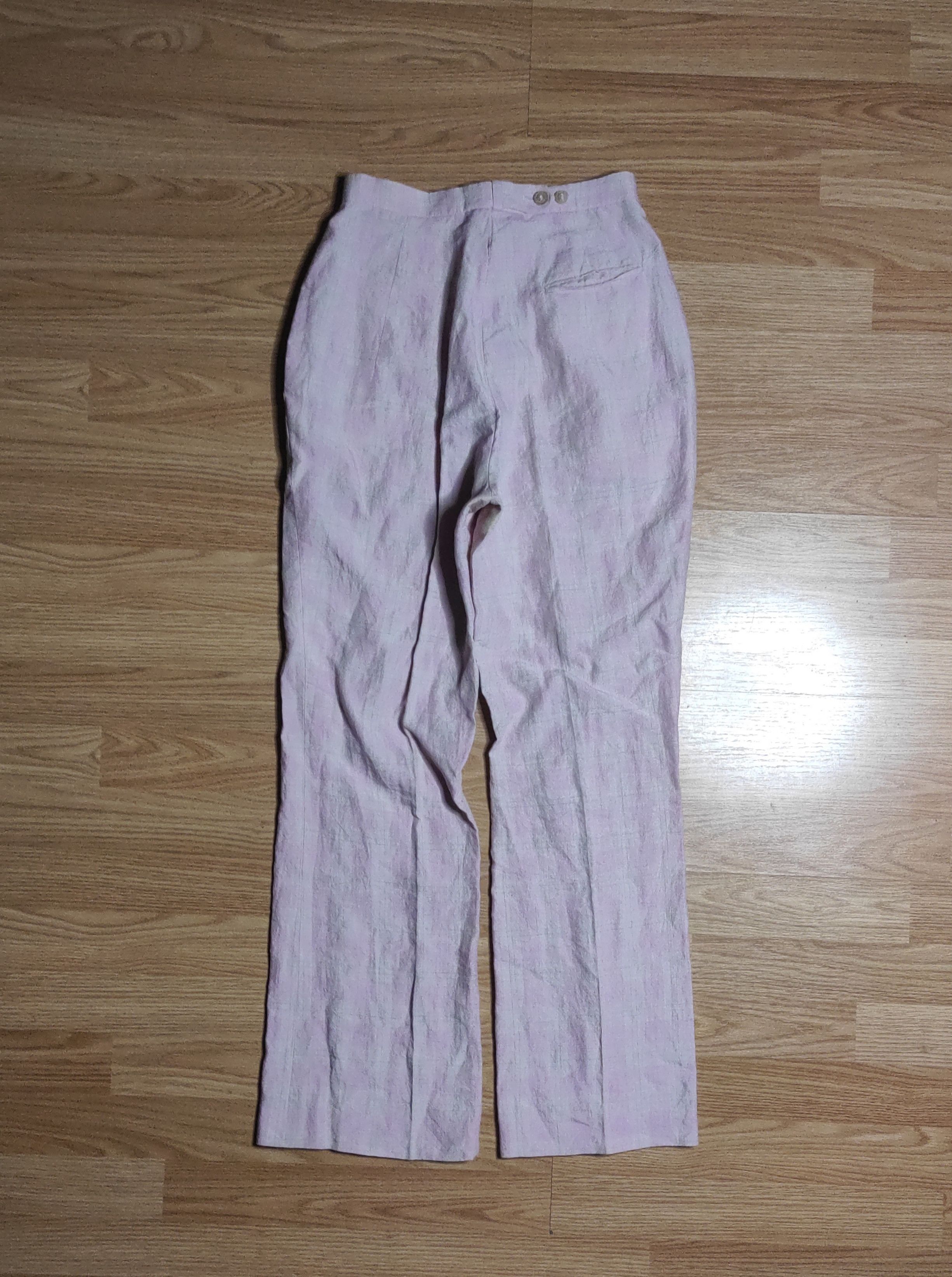 Japanese Brand × Jil Sander **Jil Sander Pink Linen Chino Pants** Size 24" / US 00 / IT 34 - 2 Thumbnail