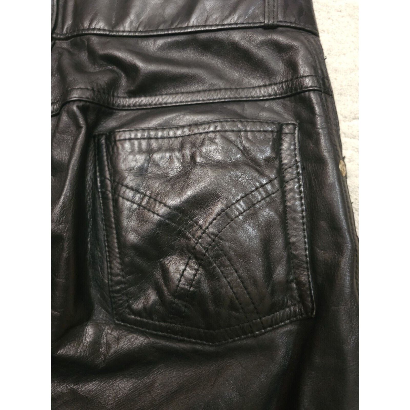 Wilsons Leather Wilsons Suede & Leather Y2K VTG 90s Genuine Leather 31 W 28 Size 31" - 10 Thumbnail