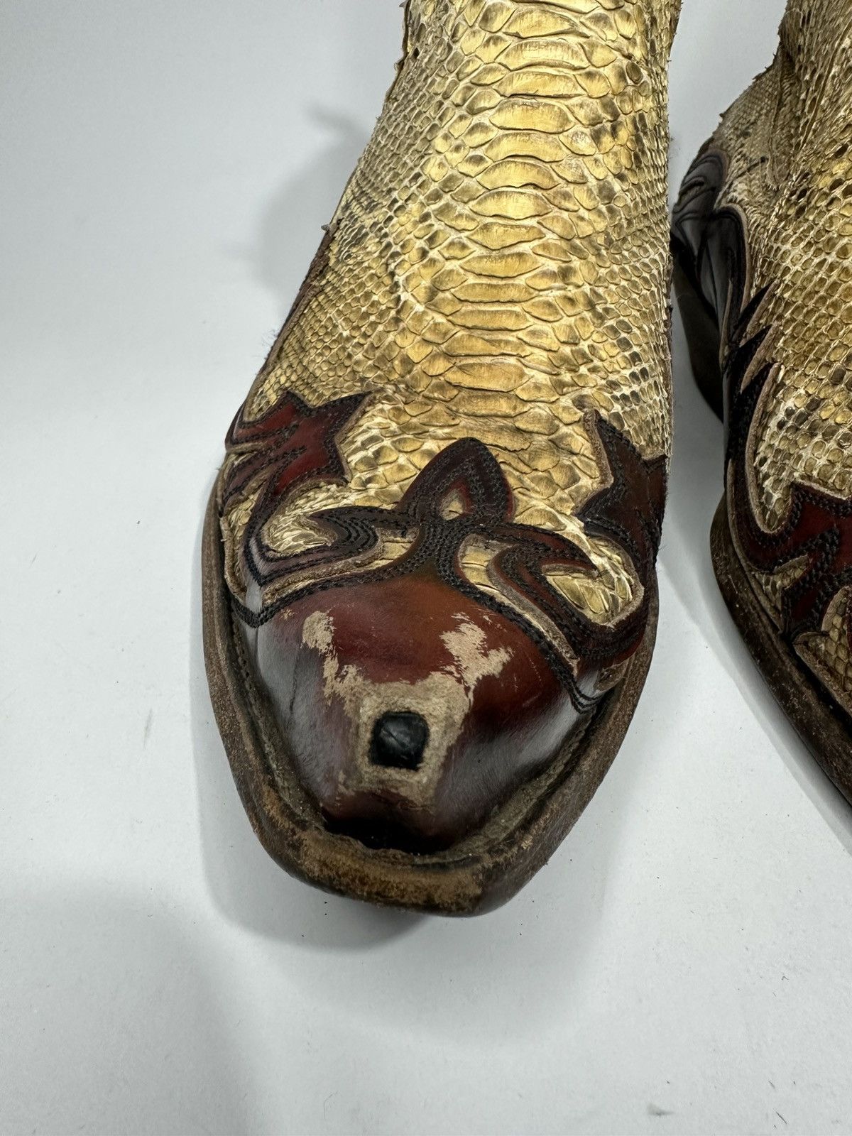 Sendra 4660 Sendra Python Skin Leather Ankle Boots PITON Barr Size US 9 / EU 42 - 6 Thumbnail