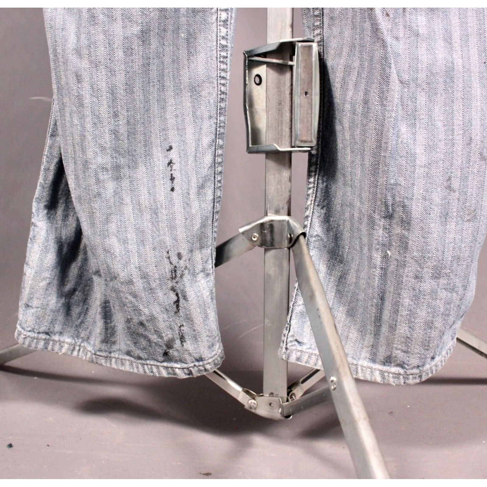 Vintage VINTAGE Blue Bell 50s HBT Coveralls 40 Short Striped Jumpsuit Mens Size US 35 - 5 Thumbnail