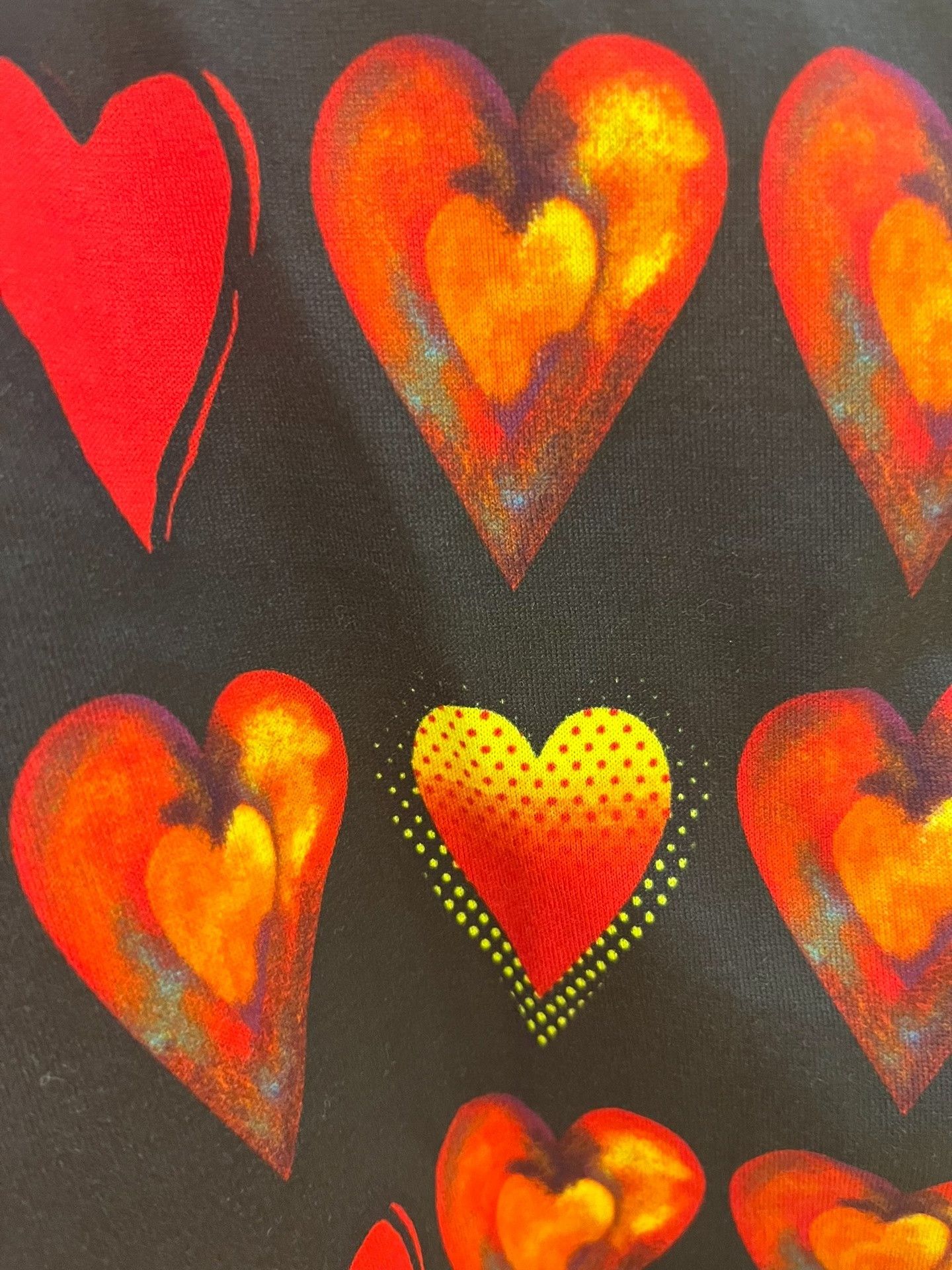 Versace Versace Heart Print T-Shirt M Size US M / EU 48-50 / 2 - 9 Thumbnail