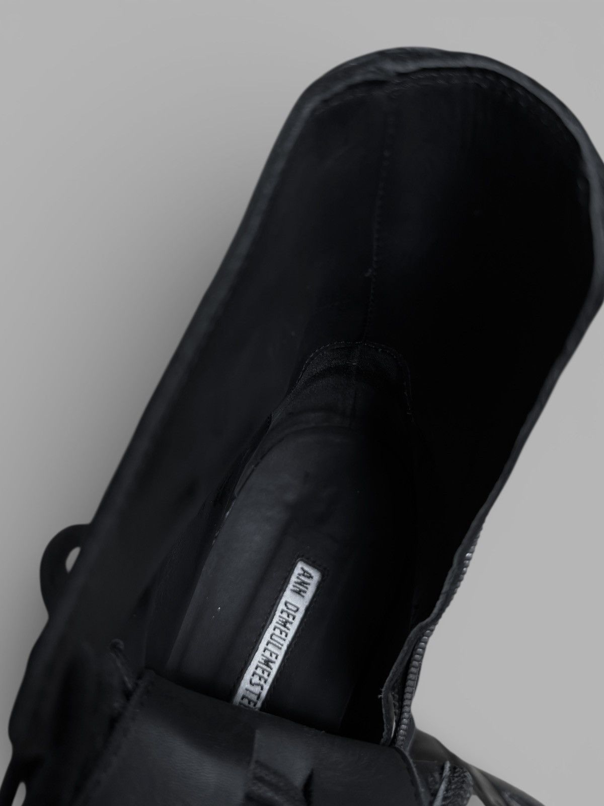 Ann Demeulemeester FW2014 Ann Demeulemeester Patent Leather Combat Biker Boots Size US 9 / EU 42 - 16 Thumbnail