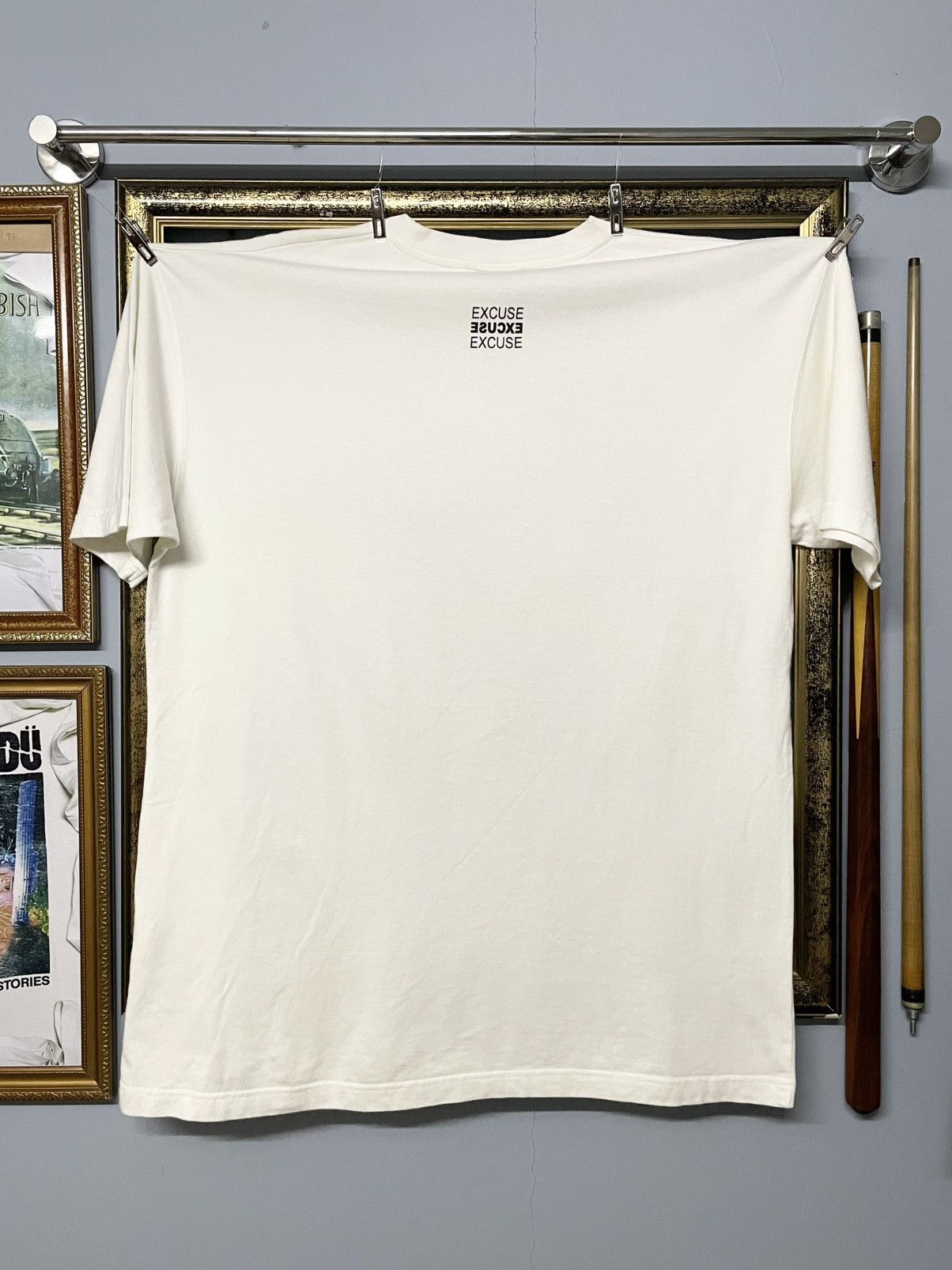 Japanese Brand Vintage 1990s Japan Designer Eccuse War Spirit Punk Tshirt Size US XL / EU 56 / 4 - 7 Thumbnail