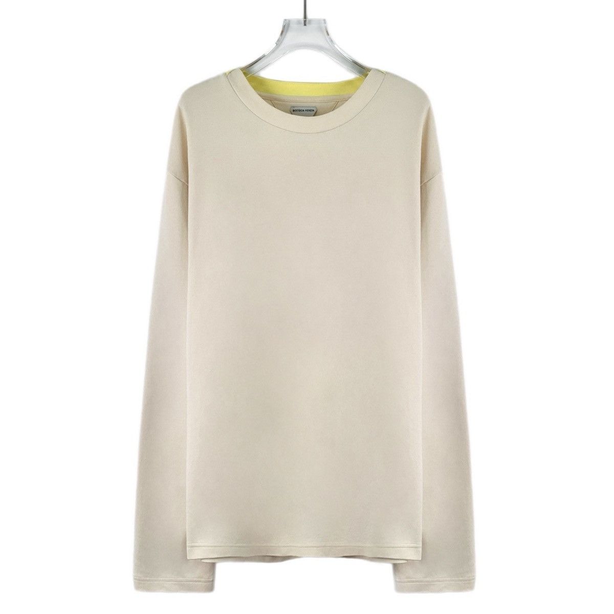 Bottega Veneta Bottega Veneta Apricot Letter Long Sleeve Base T-Shirt K26WX Size US L / EU 52-54 / 3 - 1 Thumbnail