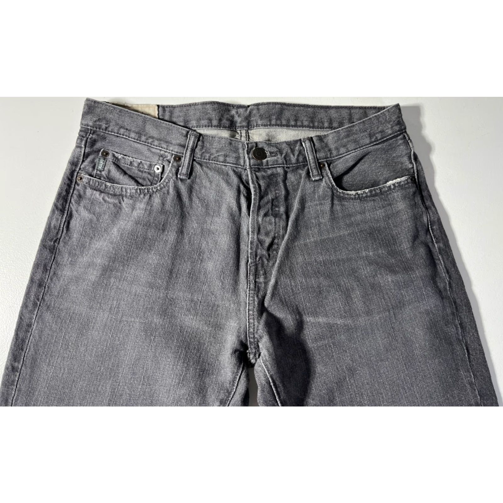 Abercrombie & Fitch VINTAGE Abercrombie & Fitch Jeans Men Gray 34x32 5-Pocket Denim 100% Cotton Straight Middle Rise Belt Loops Size US 34 / EU 50 - 5 Thumbnail