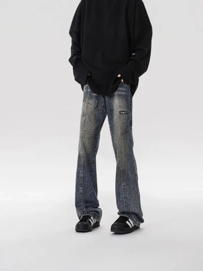 Japanese Brand × Jean Retro loose high street zipper jeans Size US 32 / EU 48 - 3 Thumbnail