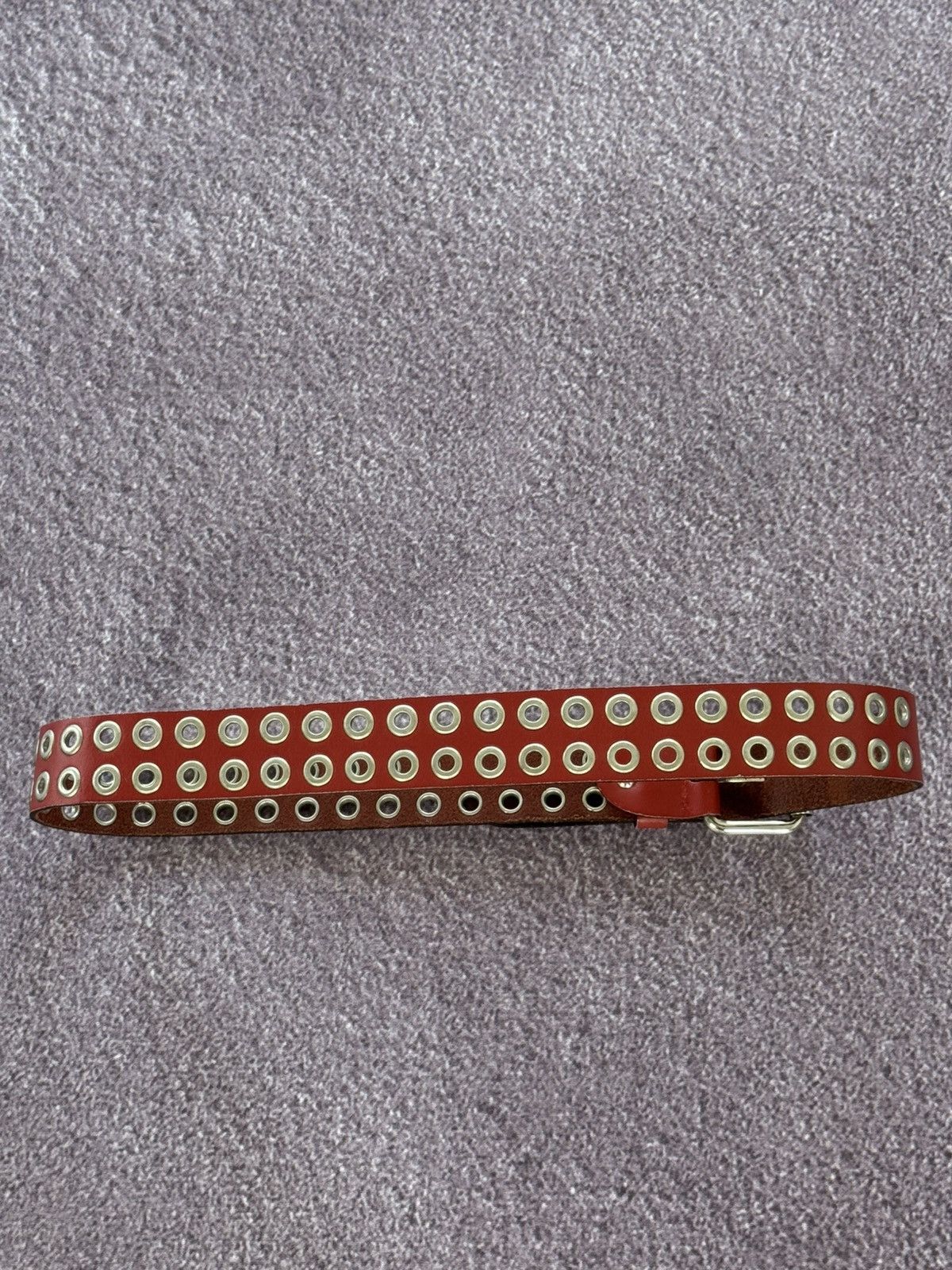 Japanese Brand Vintage Real Leather Grunge Vibe Y2K Japanese Studded Belt Size ONE SIZE - 6 Thumbnail