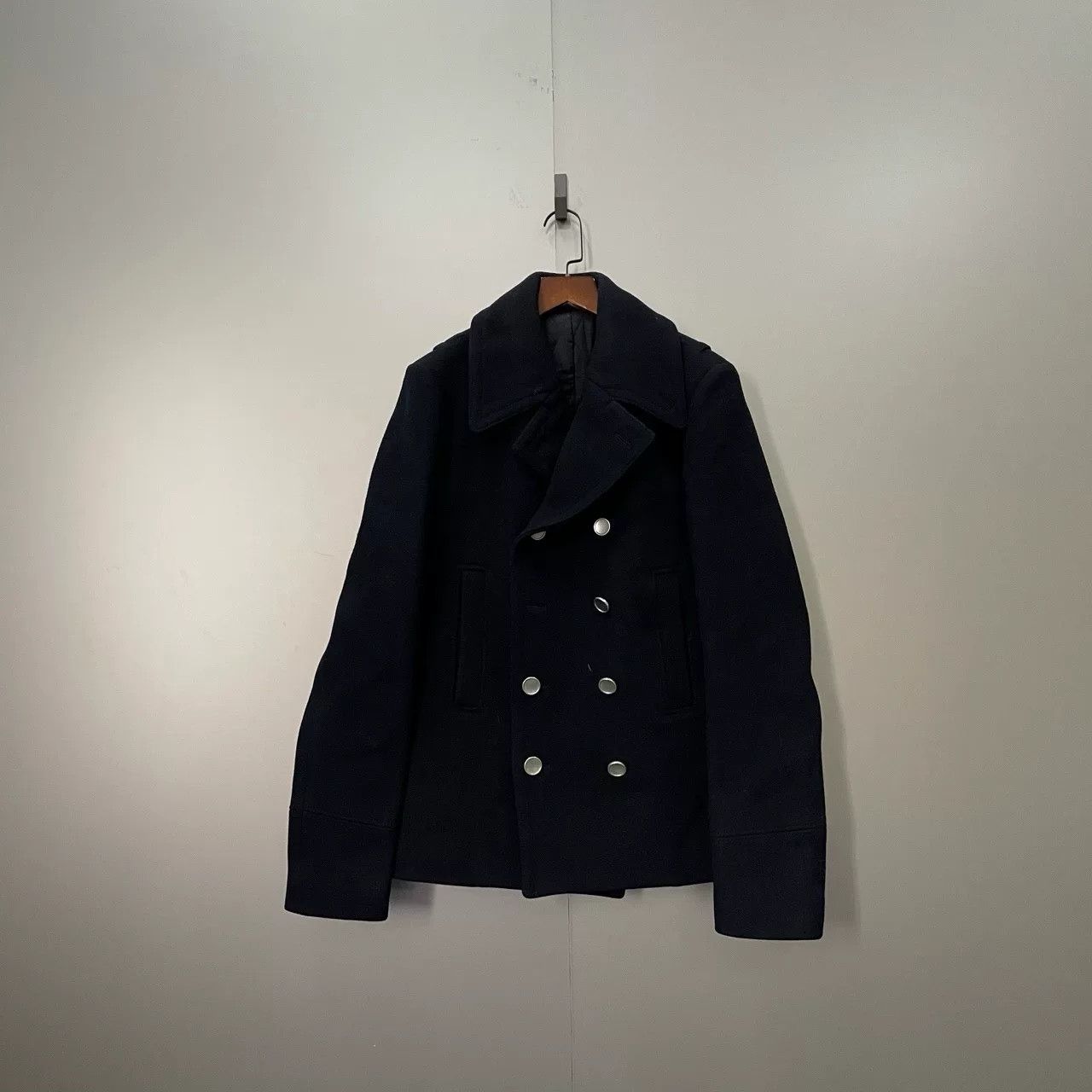 Balenciaga Balenciaga Black Wool Double-Breasted Coat Size US XL / EU 56 / 4 - 1 Thumbnail