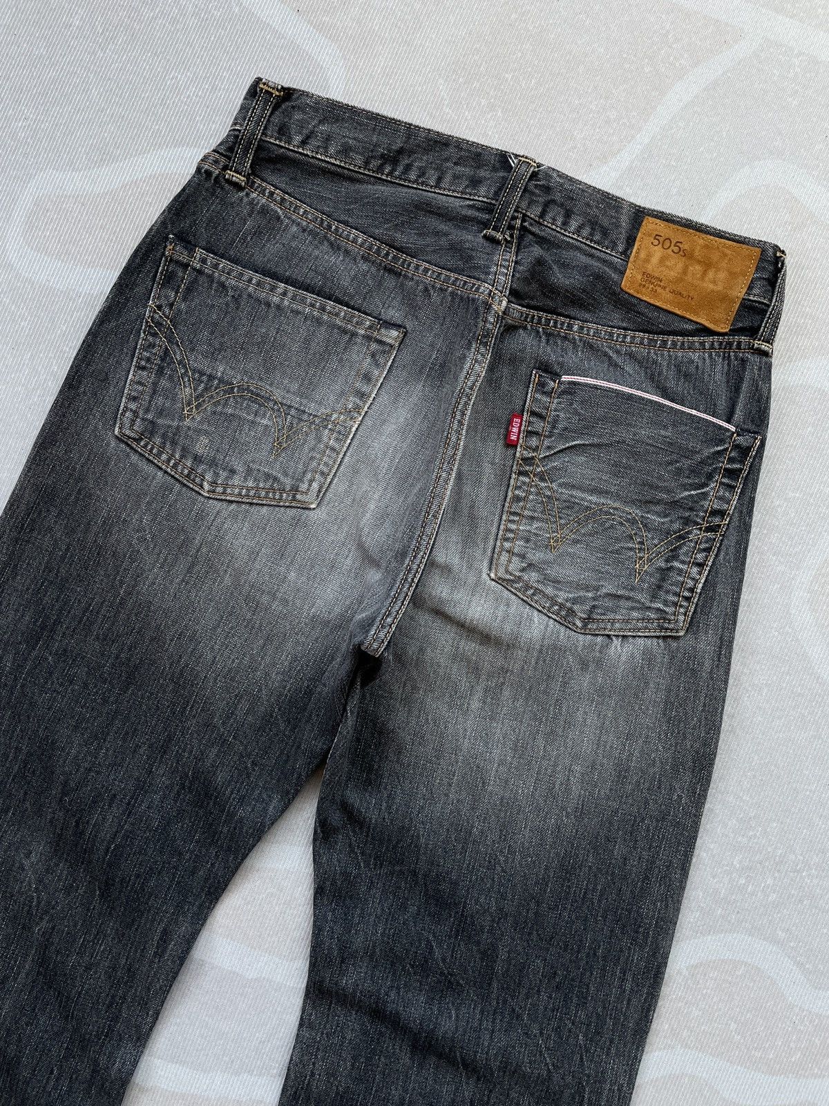 Edwin × Salvage × Vintage Edwin 505 Selvedge Jeans (P86) Size US 28 / EU 44 - 5 Thumbnail