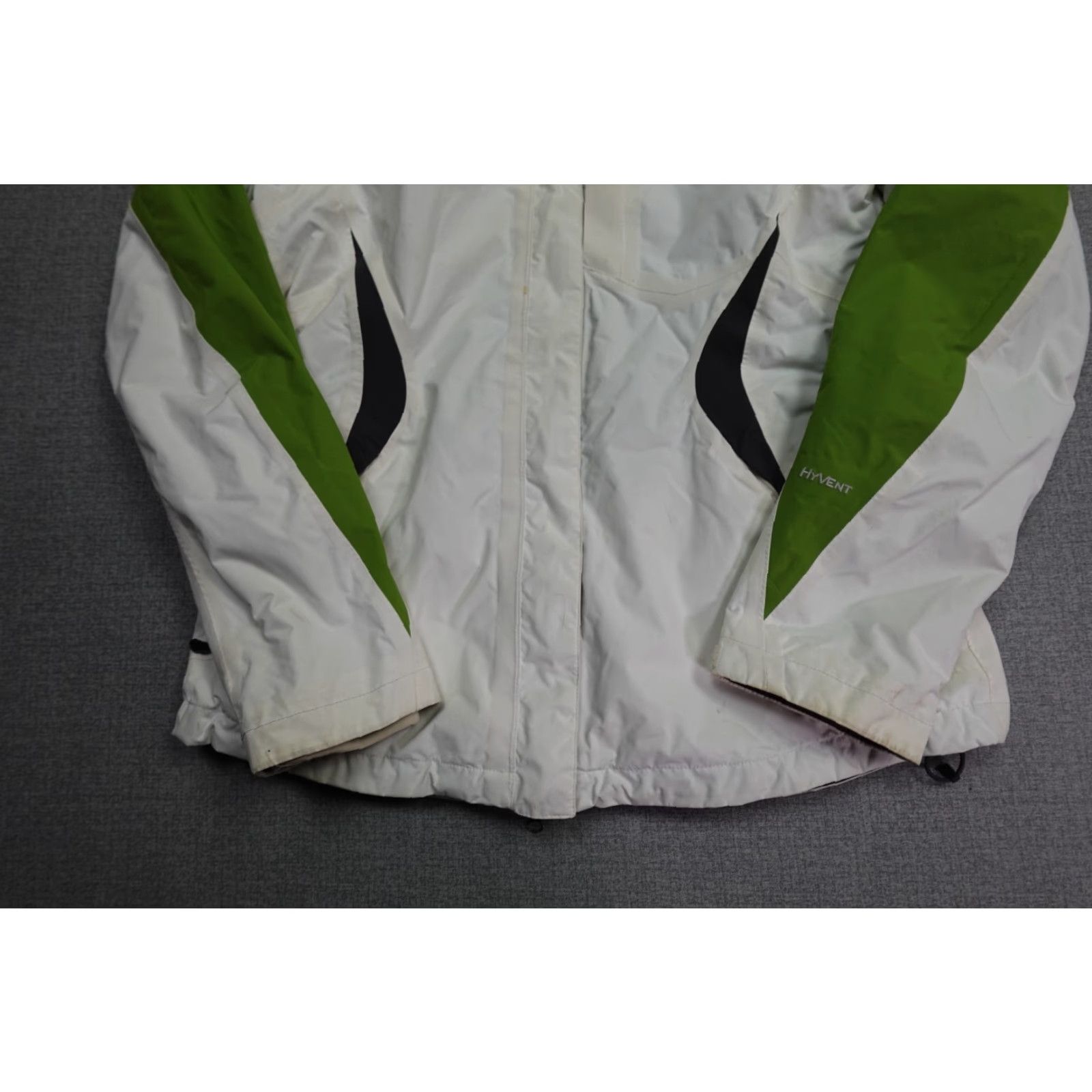 The North Face VINTAGE The North Face Jacket Womens L White Hooded Wind-Resistant Rain Coat Size L / US 10 / IT 46 - 3 Thumbnail