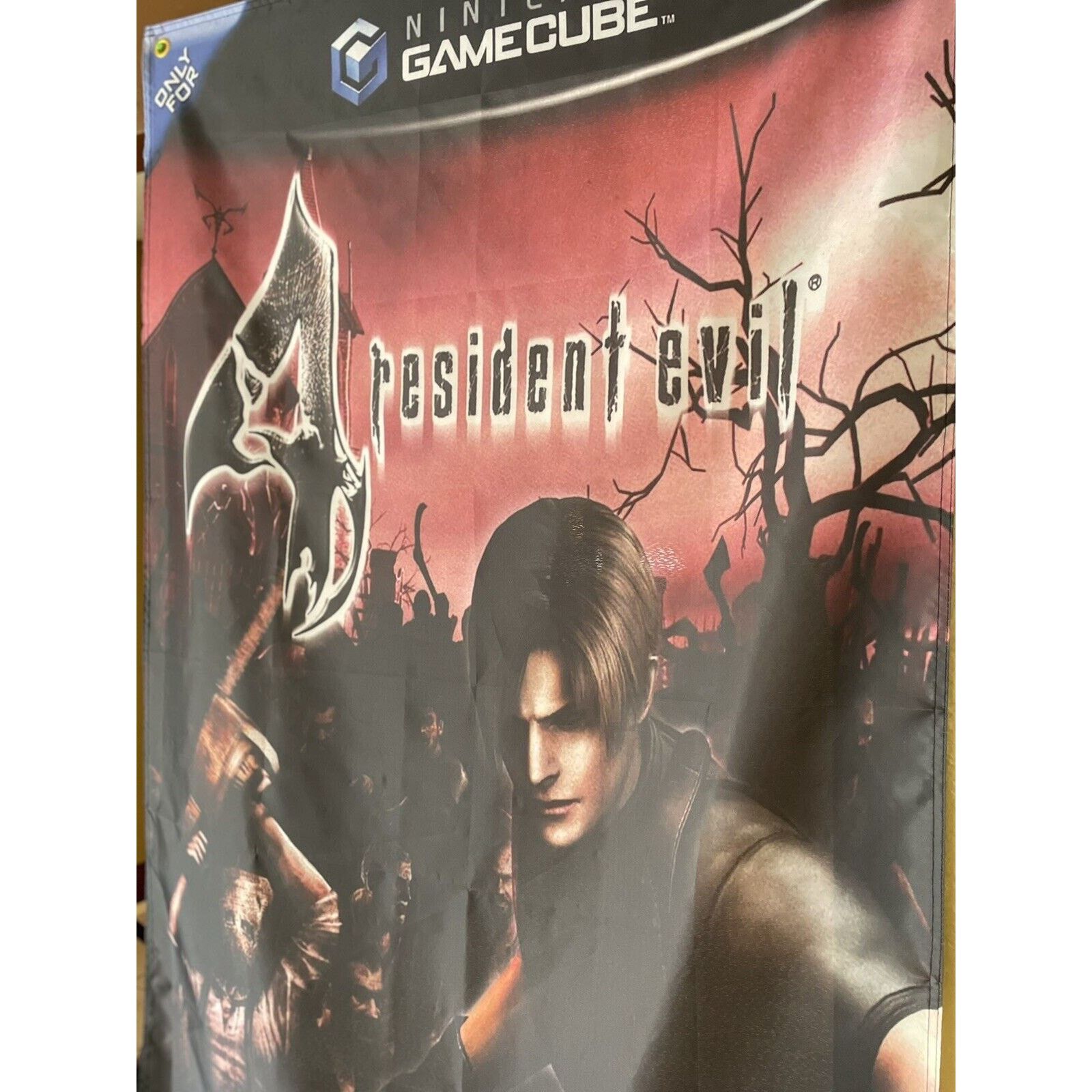 Other Resident Evil 4 5ft Flag Nintendo Gamecube Poster Capcom Size ONE SIZE - 3 Thumbnail