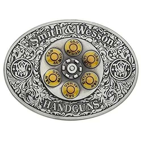 VIBE Oval Western Cowboys Pistol Wheel Belt Buckle Size ONE SIZE - 7 Thumbnail