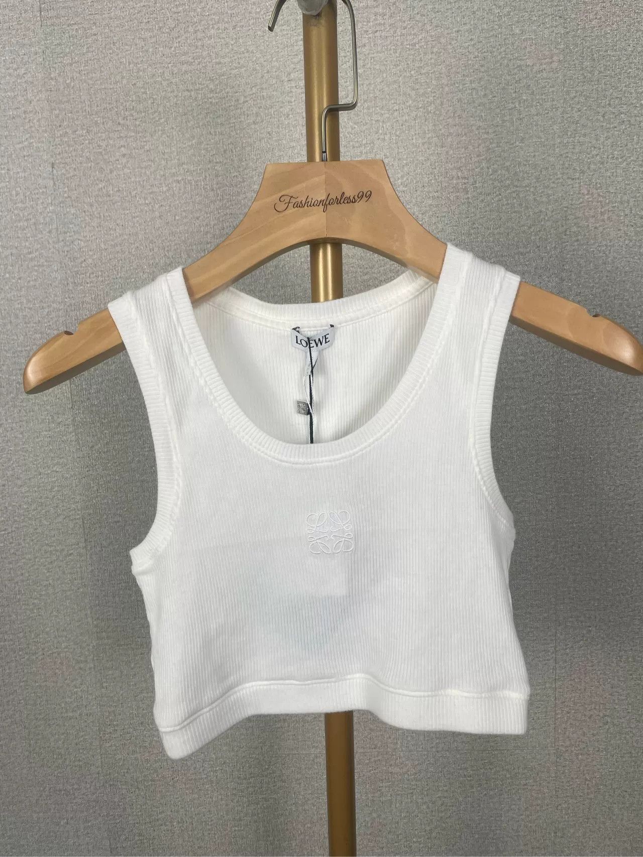 Loewe Loewe White Embroidered Logo Vest XS Size US XS / EU 42 / 0 - 1 Thumbnail